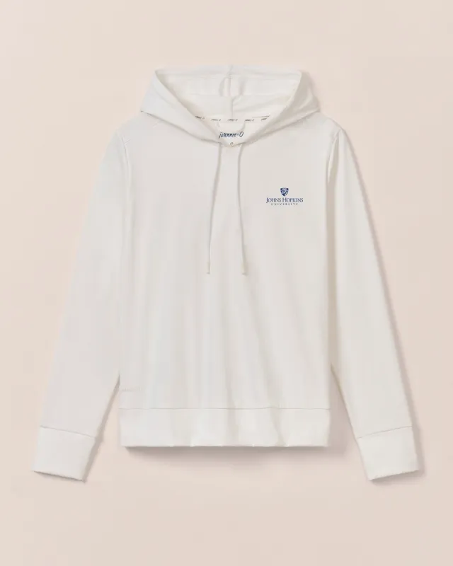 Women's Johns Hopkins Nalla Performance Hoodie made by Johnnie-O