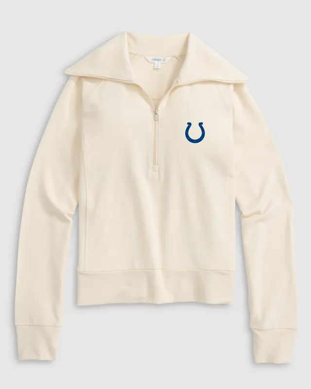 Women's Indianapolis Colts Eliza 1/2 Zip sold by Johnnie-O