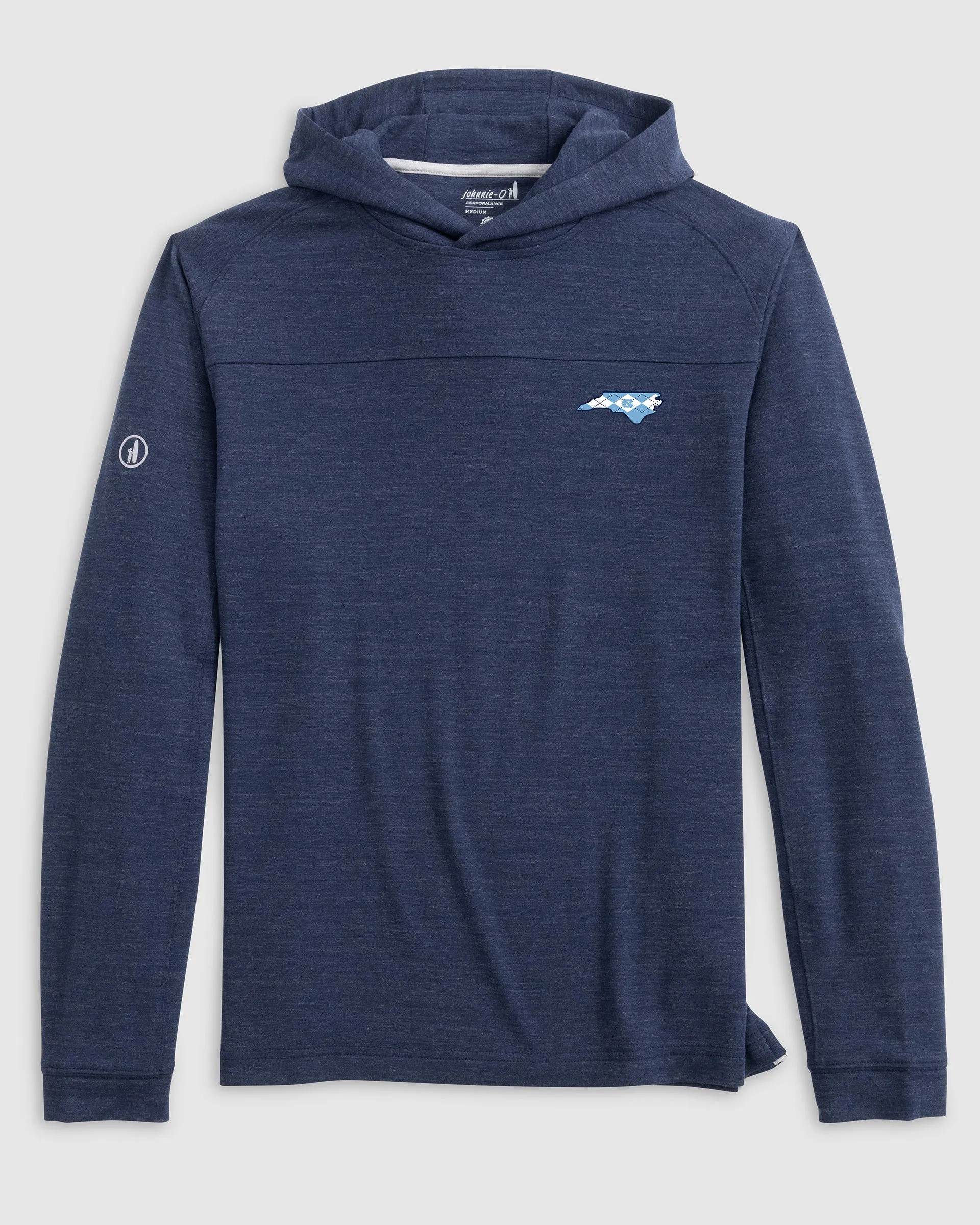 University of North Carolina Remmy Midweight Performance Hoodie - Argyle Logo sold by Johnnie-O product image thumbnail 2