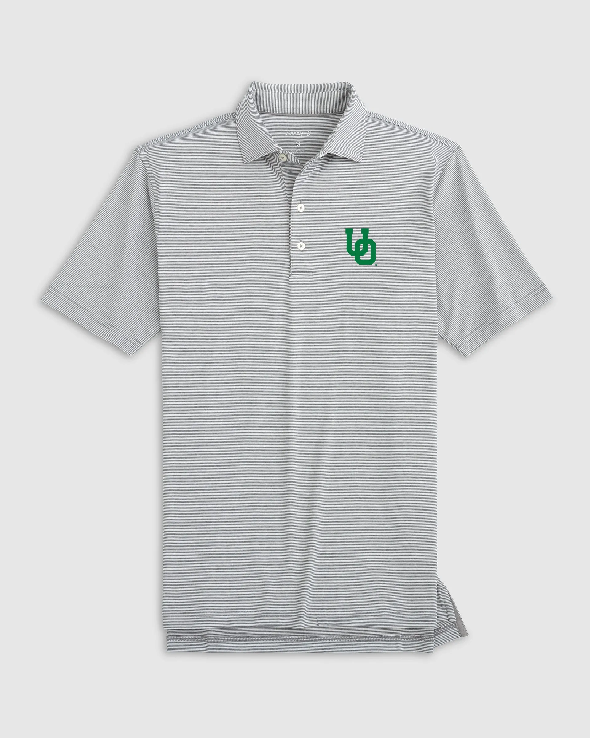 University of Oregon Lyndon Striped Jersey Performance Polo sold by Johnnie-O product image thumbnail 3