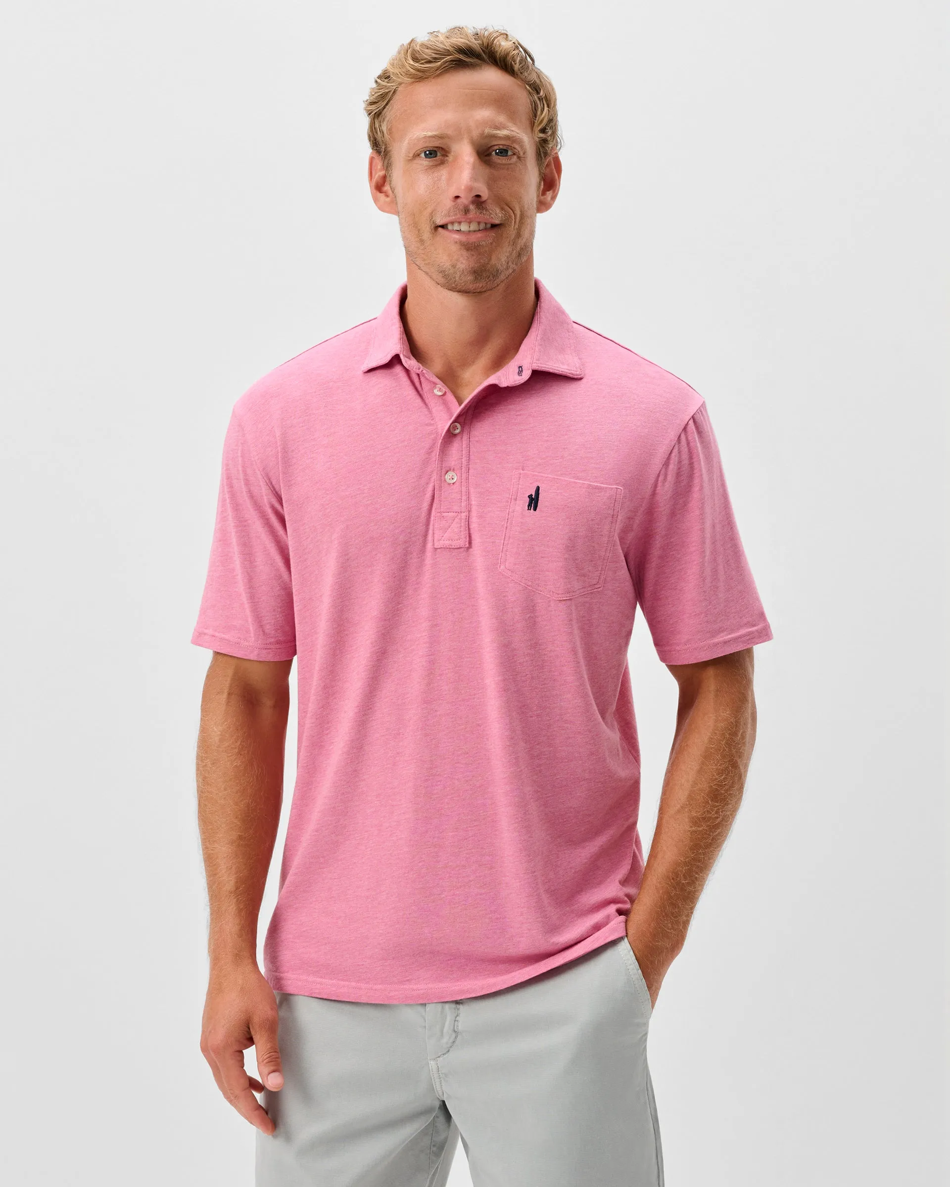 Original 4-Button Polo - Heather Solid sold by Johnnie-O