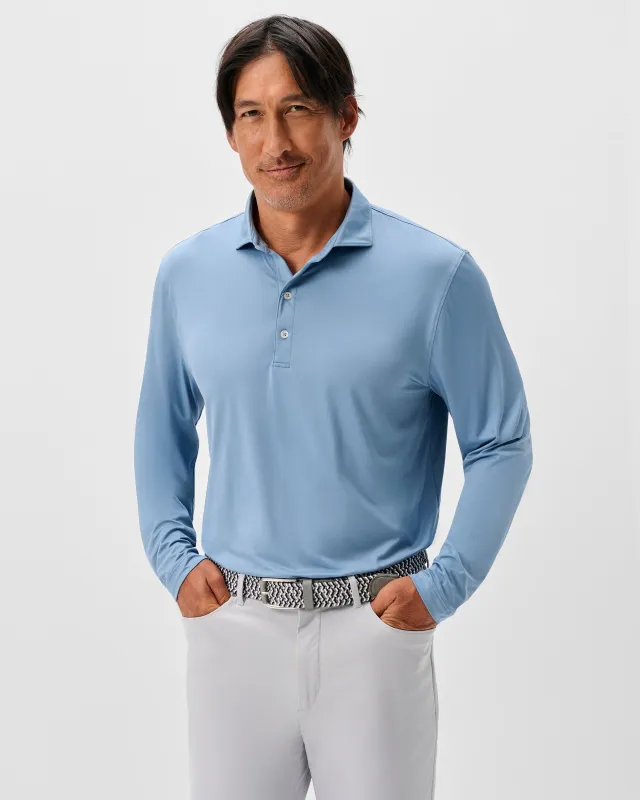 Featherweight Long Sleeve Performance Polo - Swing sold by Johnnie-O