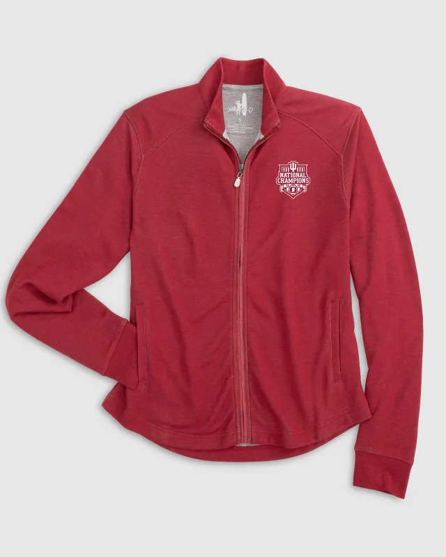 Women's Indiana Tomi Full Zip - 2025 CFP Champions sold by Johnnie-O