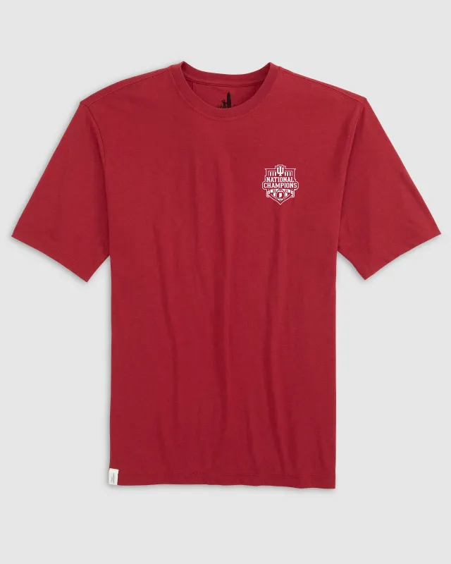Indiana Heathered Spencer T-Shirt - 2025 CFP Champions sold by Johnnie-O