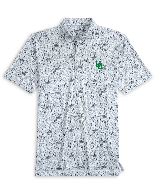 University of Oregon Hoop There It Is Performance Jersey Polo made by Johnnie-O