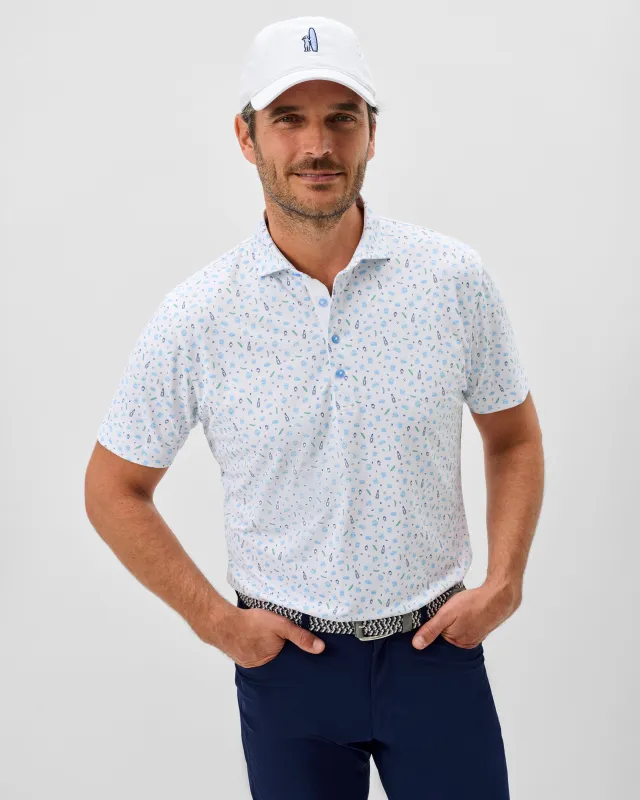 Performance Mesh Polo - Burgers N Beers sold by Johnnie-O