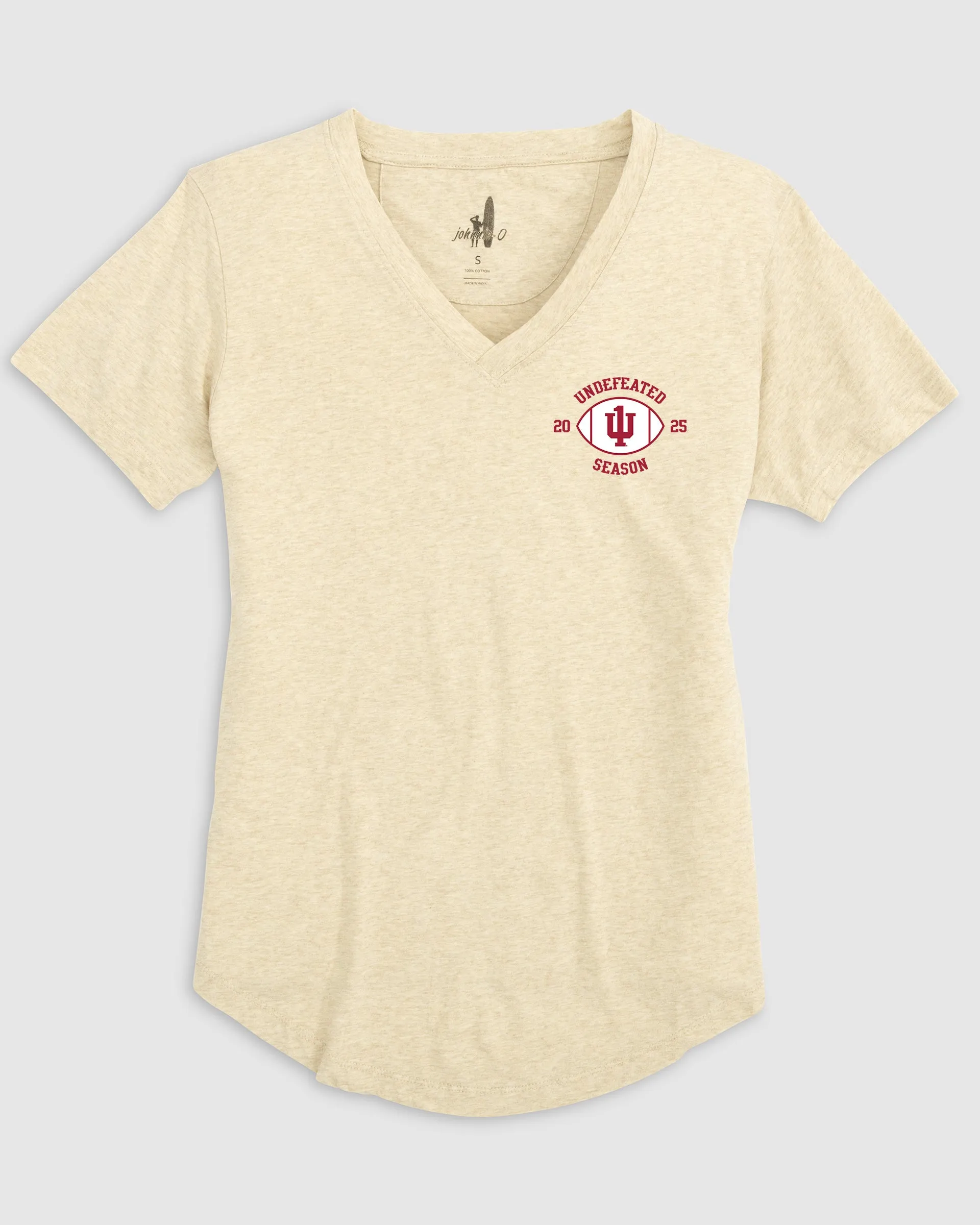 Women's Indiana Merediths V-Neck T-Shirt - Undefeated 2025 Logo sold by Johnnie-O product image thumbnail 3