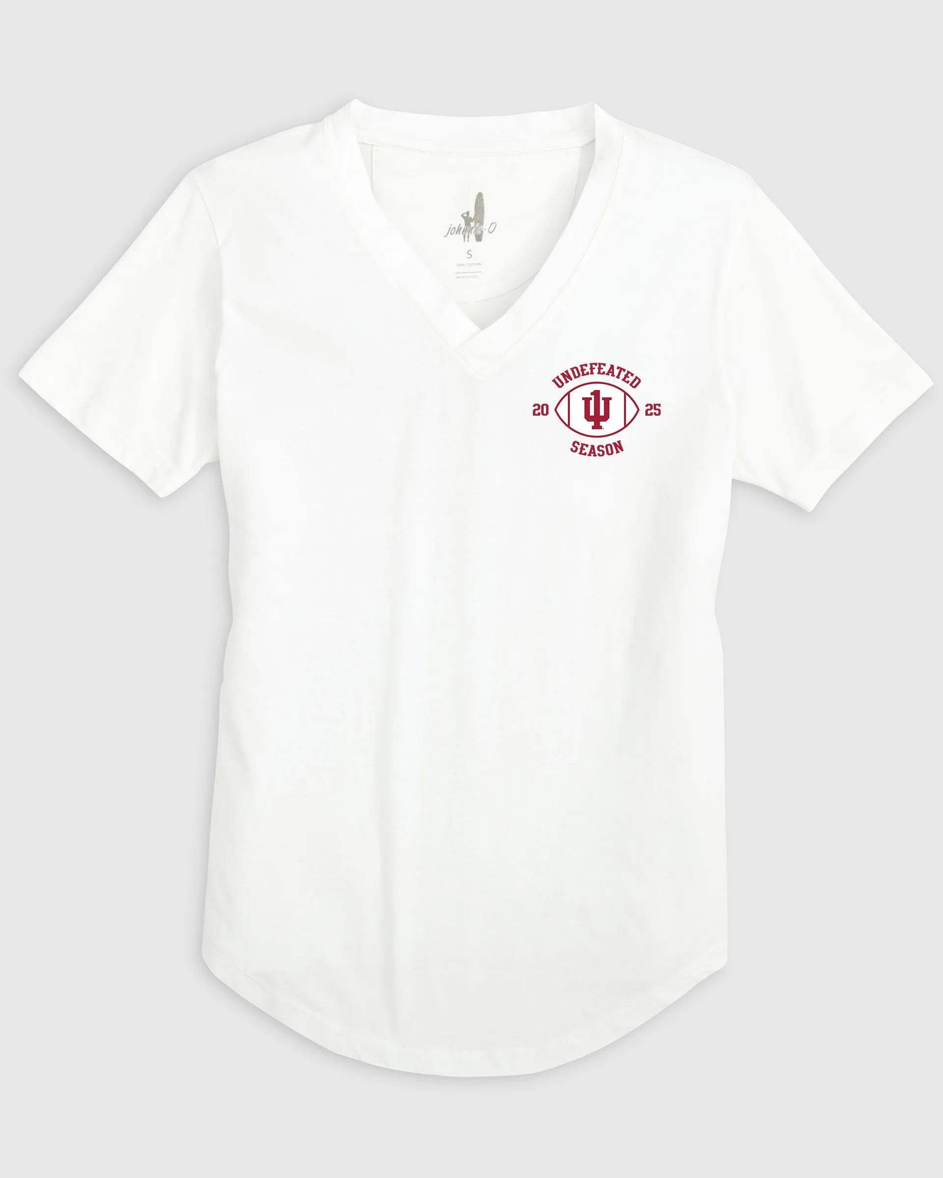Women's Indiana Merediths V-Neck T-Shirt - Undefeated 2025 Logo sold by Johnnie-O product image thumbnail 4