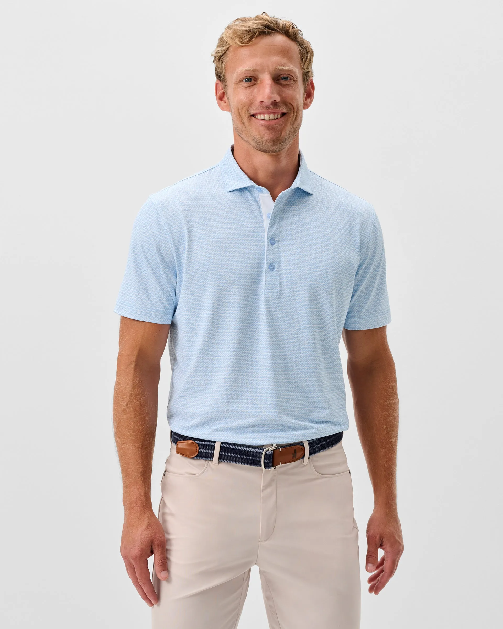 Performance Mesh Polo - Waverunner sold by Johnnie-O