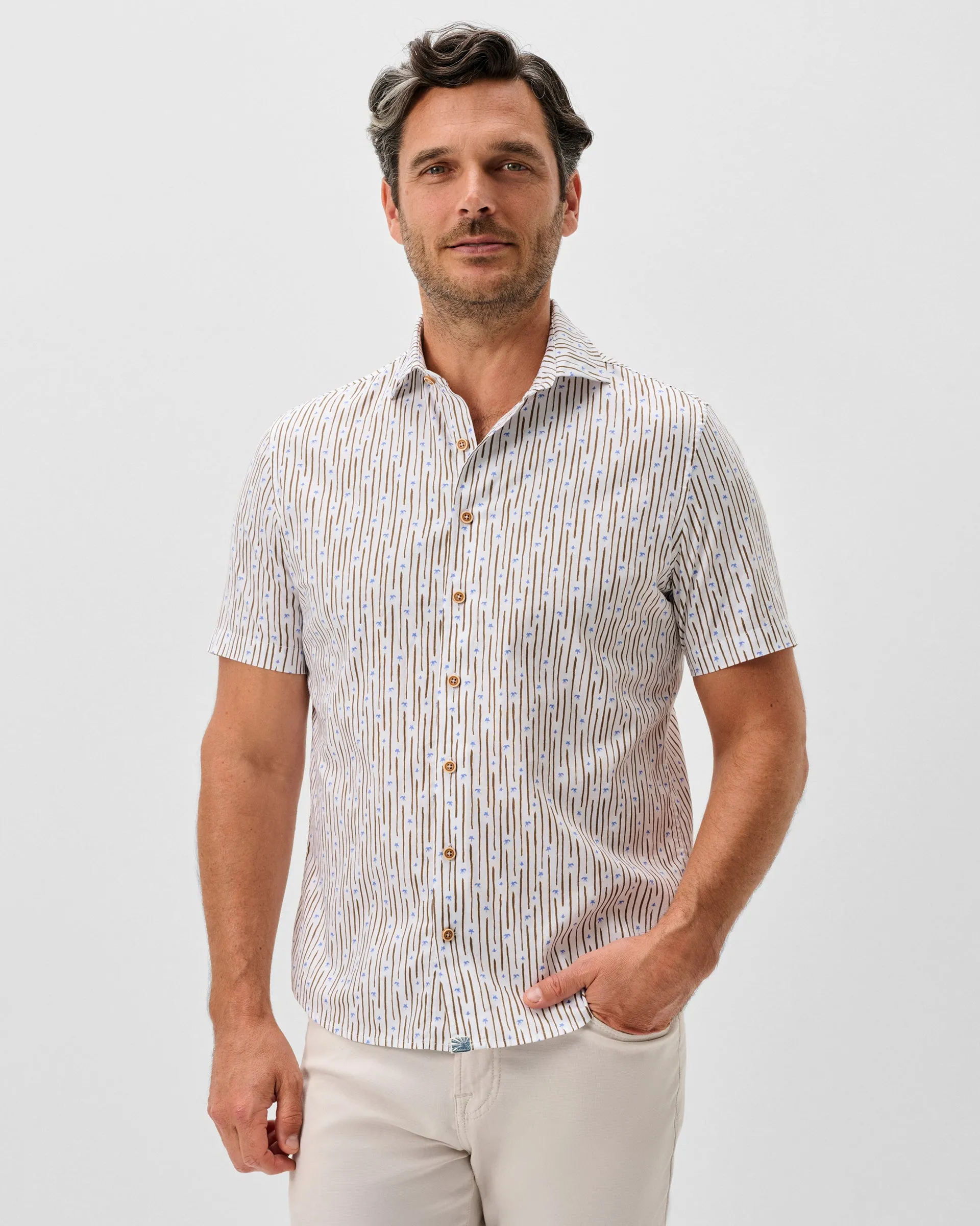 Short Sleeve Hangin' Out Button Down Shirt - Pendola sold by Johnnie-O