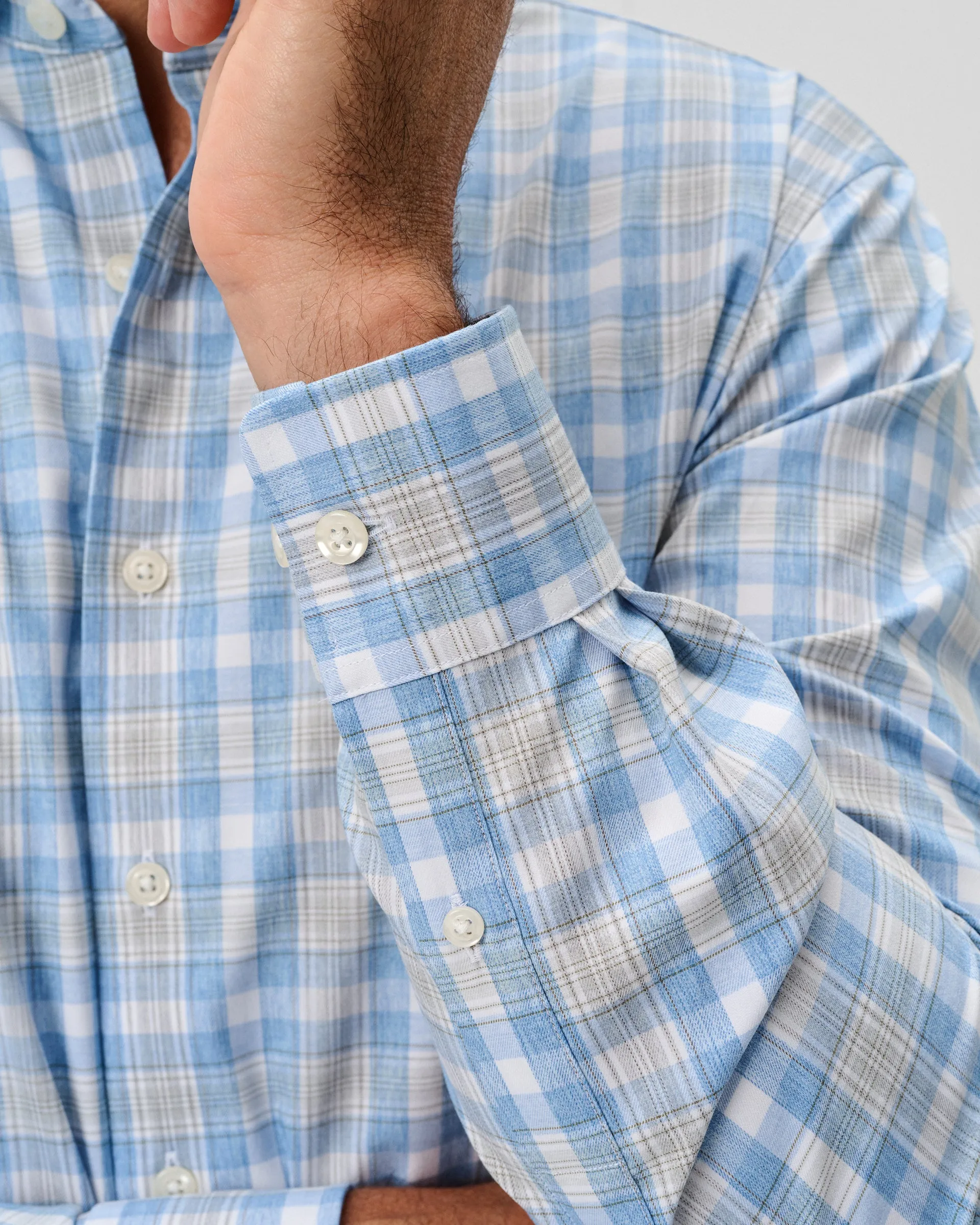 Everyday Performance Button Down Shirt - Jacobson Plaid sold by Johnnie-O product image thumbnail 4