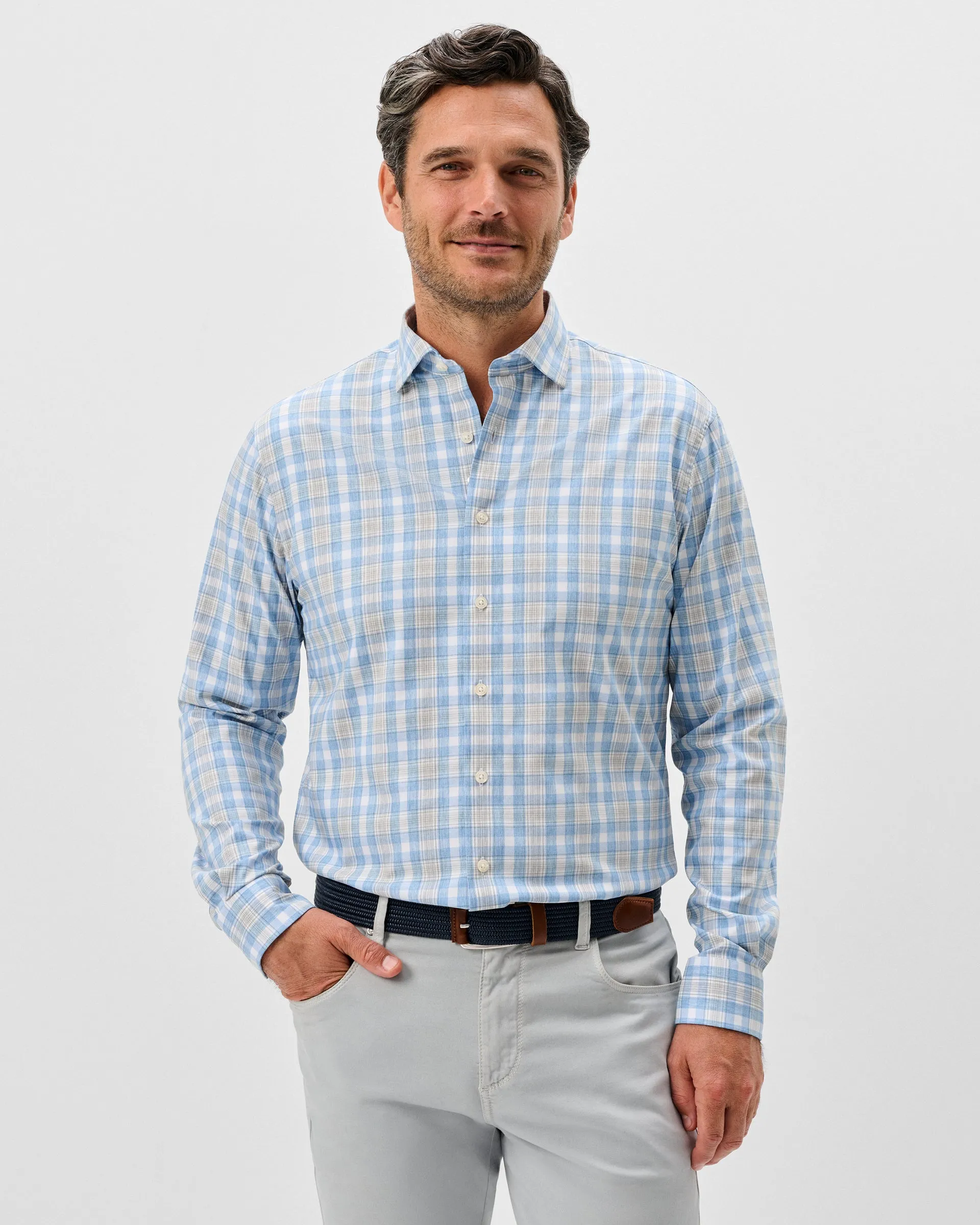Everyday Performance Button Down Shirt - Jacobson Plaid sold by Johnnie-O