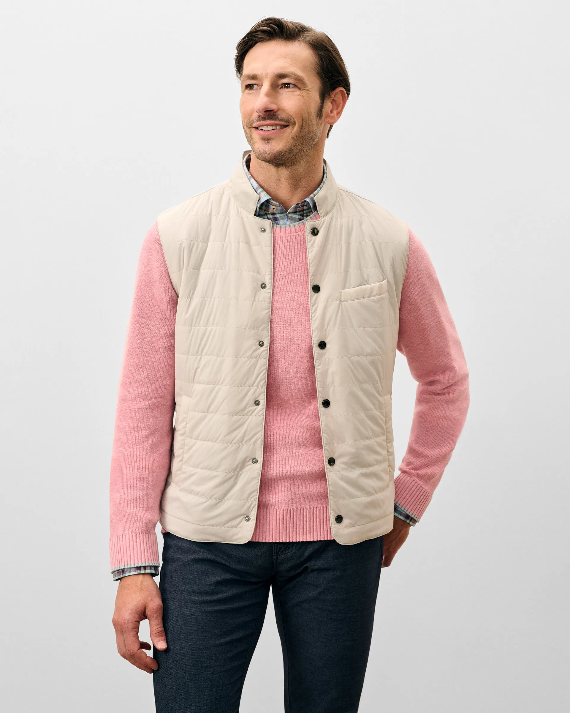 Bauer Snap Front Quilted Vest sold by Johnnie-O