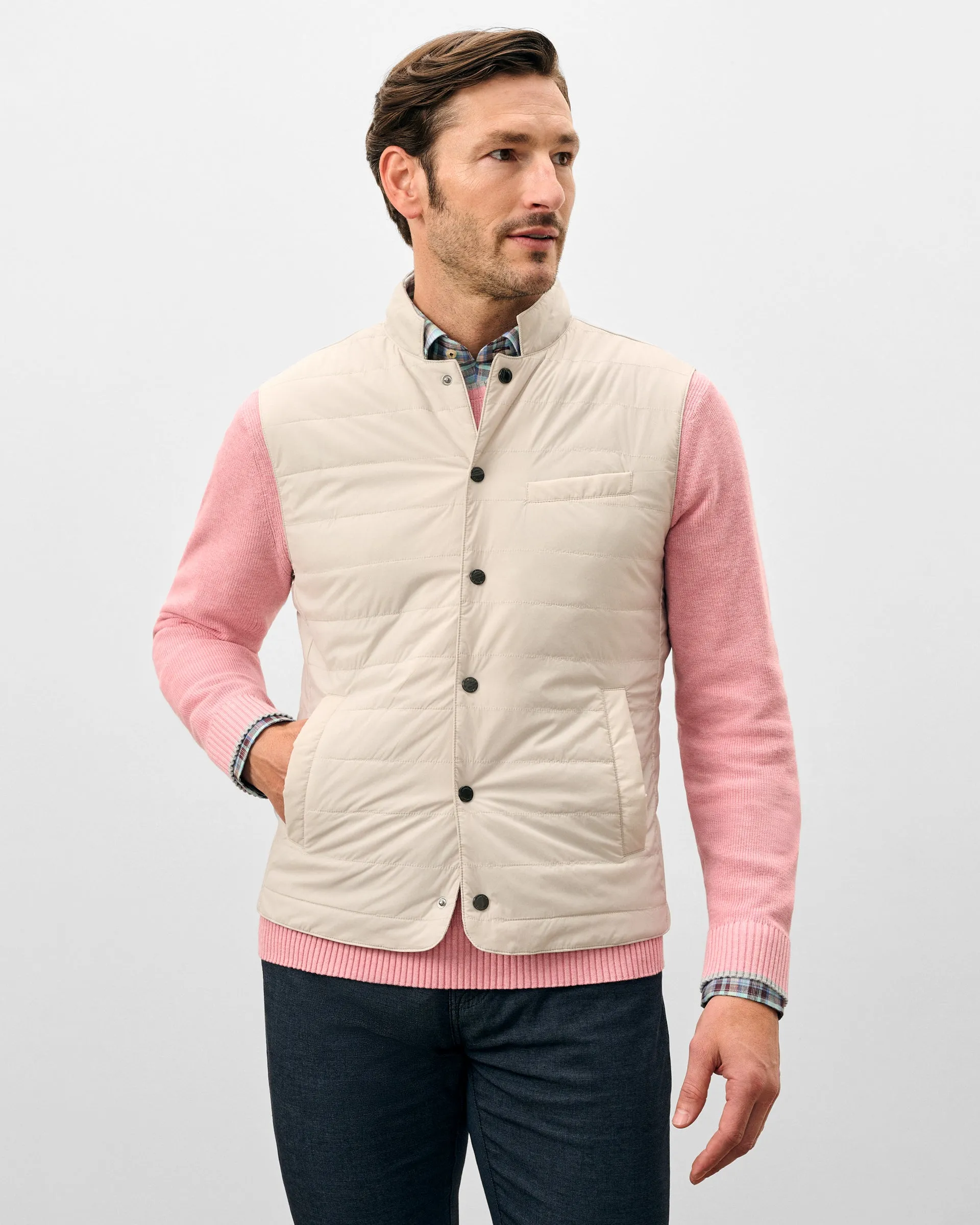 Bauer Snap Front Quilted Vest sold by Johnnie-O product image thumbnail 4