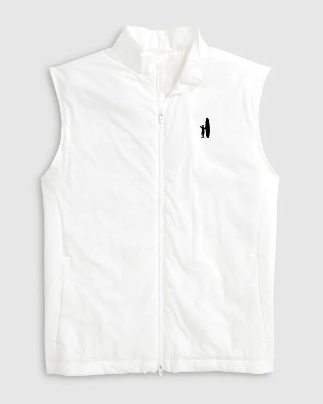 Custom Surfer Logo Charlton Performance Vest made by Johnnie-O