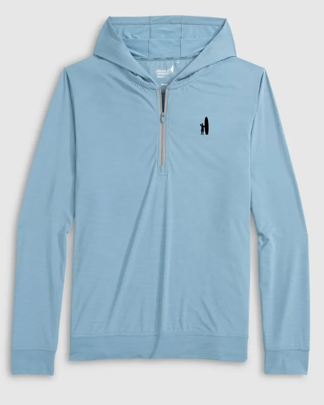 Custom Surfer Logo Bixler Performance 1/4 Zip Pullover made by Johnnie-O