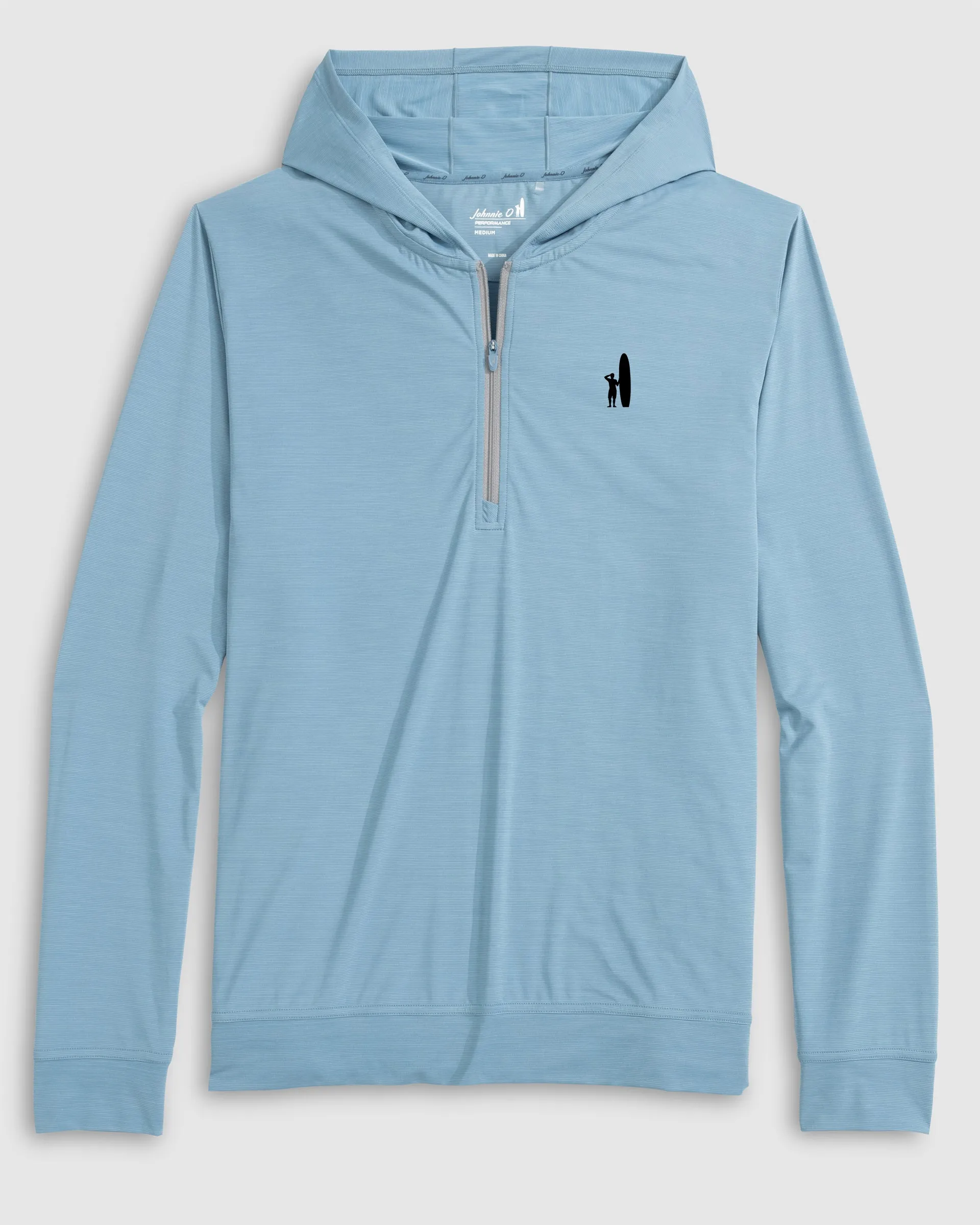 Custom Surfer Logo Bixler Performance 1/4 Zip Pullover sold by Johnnie-O