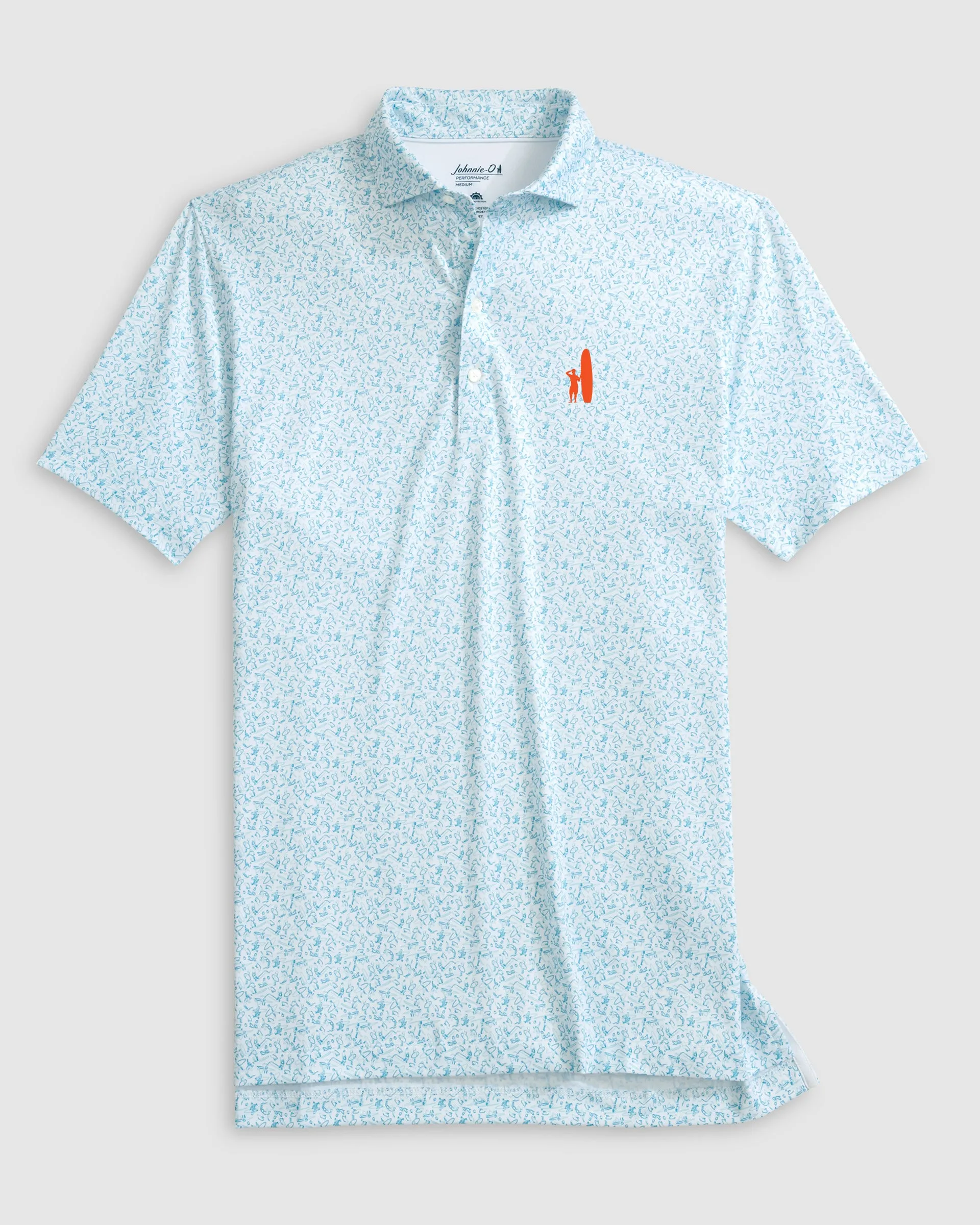 Custom Surfer Logo Performance Jersey Polo - Beach Break sold by Johnnie-O product image thumbnail 5
