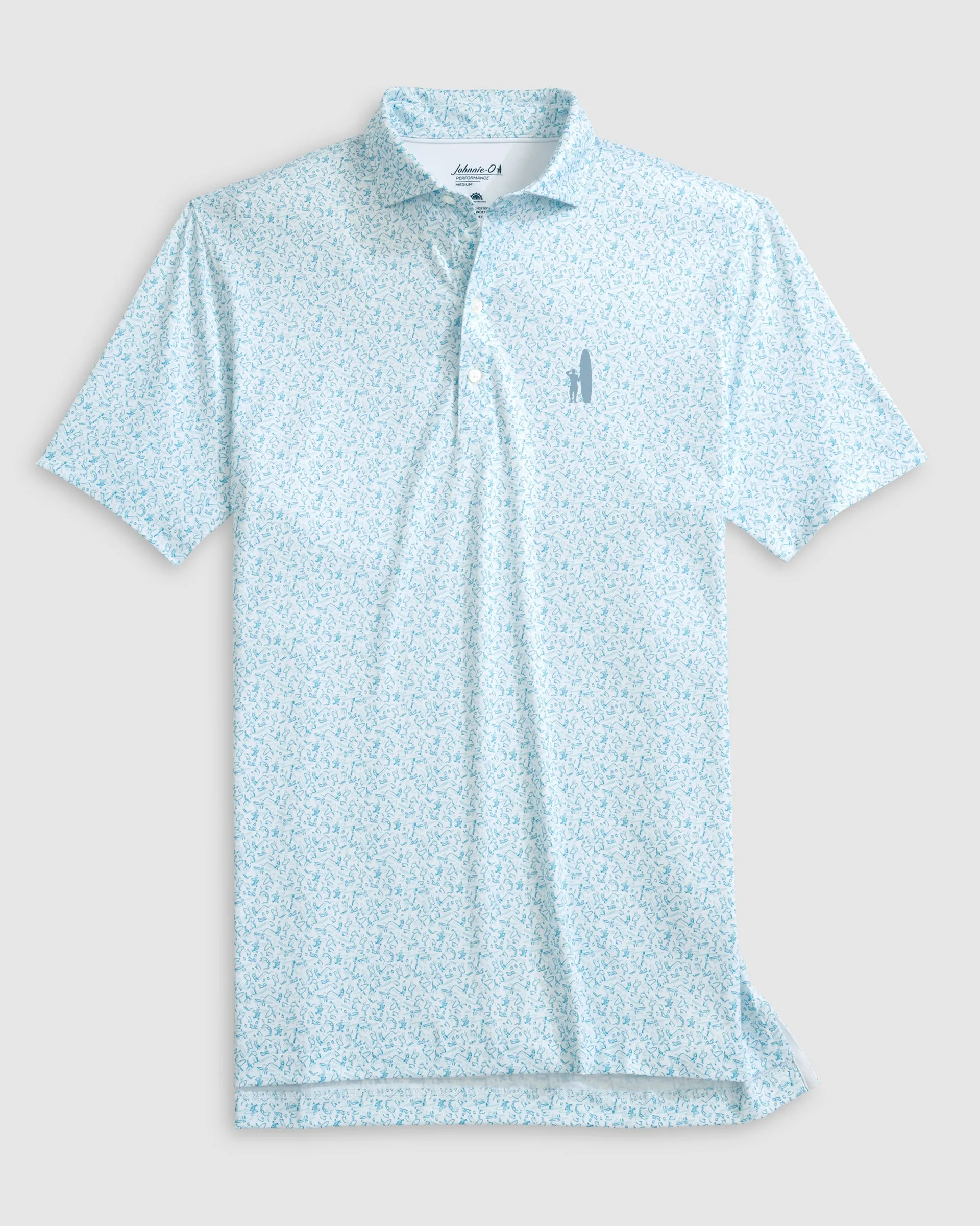 Custom Surfer Logo Performance Jersey Polo - Beach Break sold by Johnnie-O product image thumbnail 2