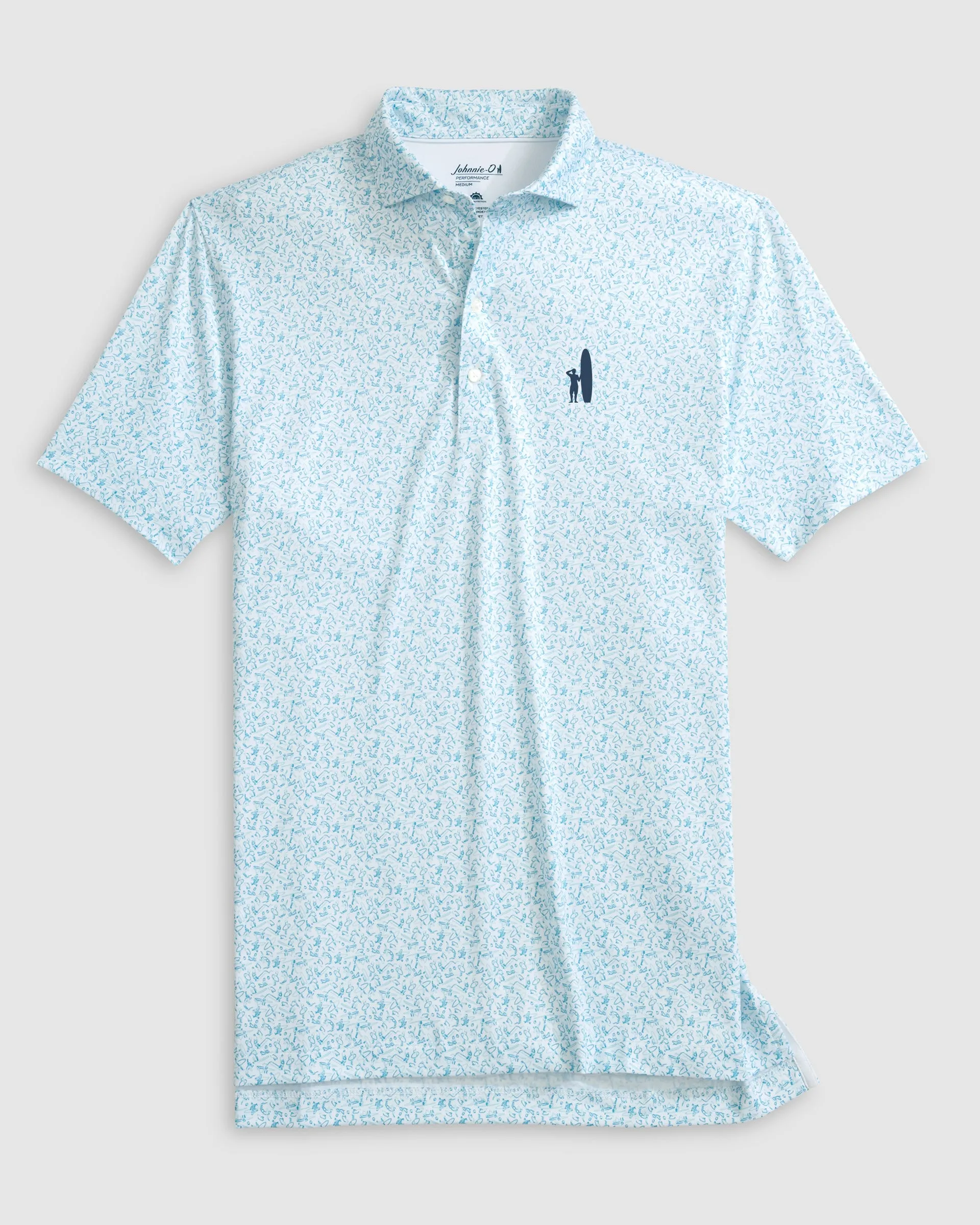 Custom Surfer Logo Performance Jersey Polo - Beach Break sold by Johnnie-O product image thumbnail 4