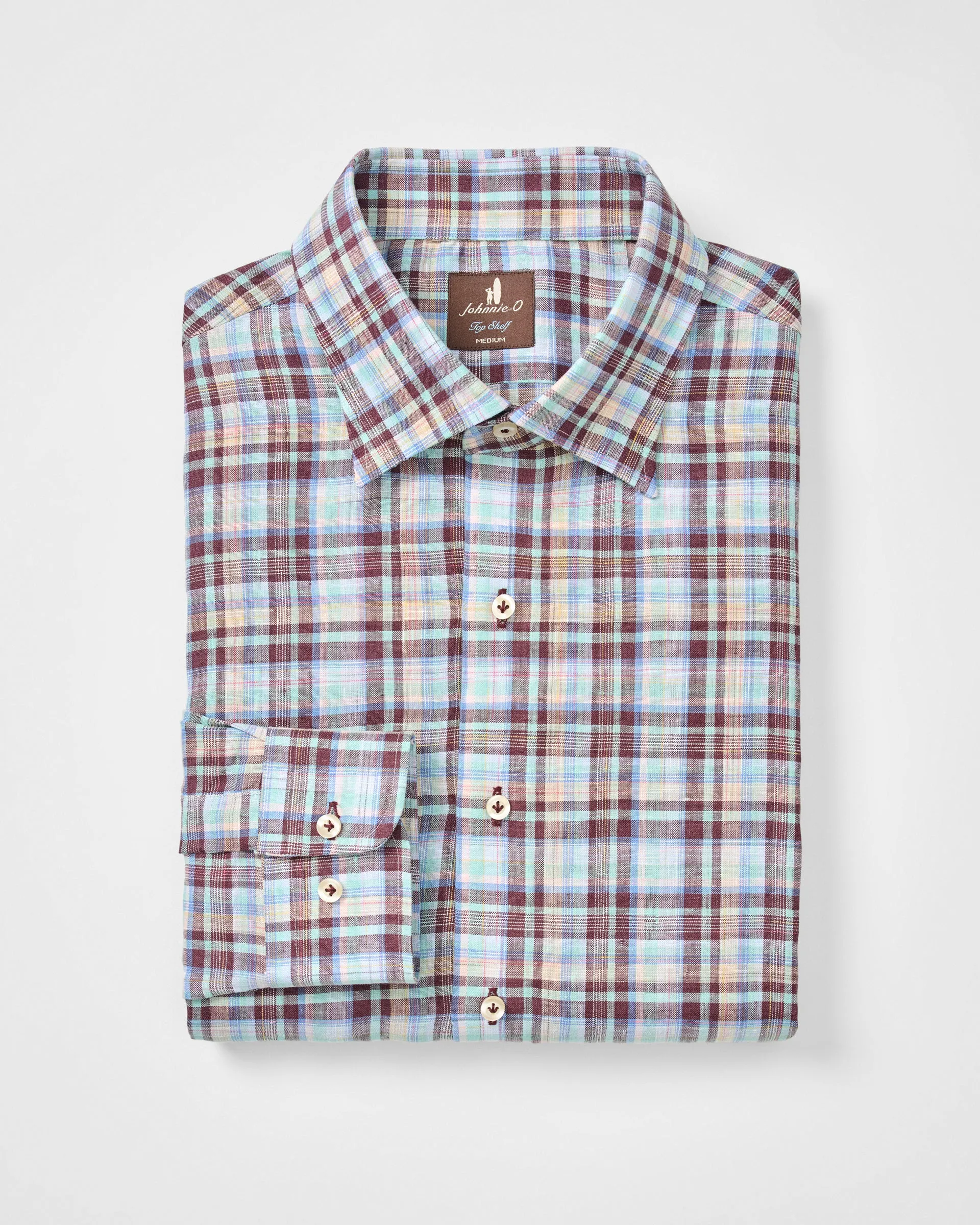 Linen Button Up Shirt - Sunderland Plaid sold by Johnnie-O product image thumbnail 4