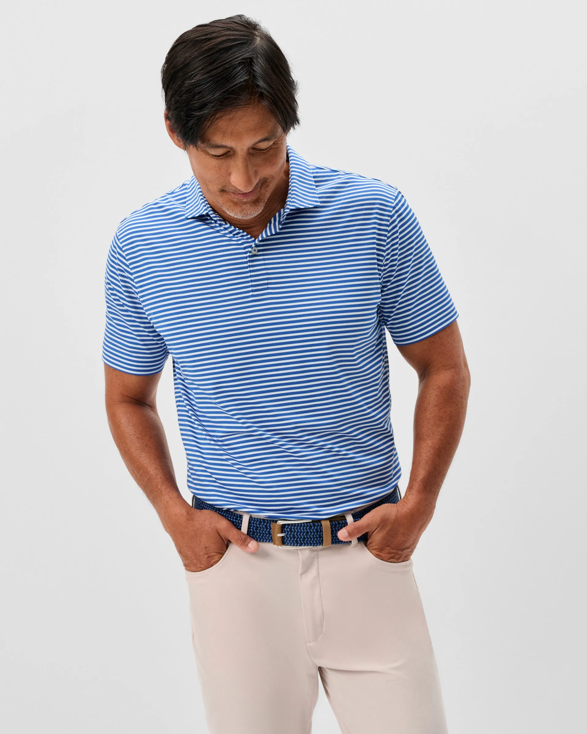 Performance Jersey Polo - Rez Stripe sold by Johnnie-O