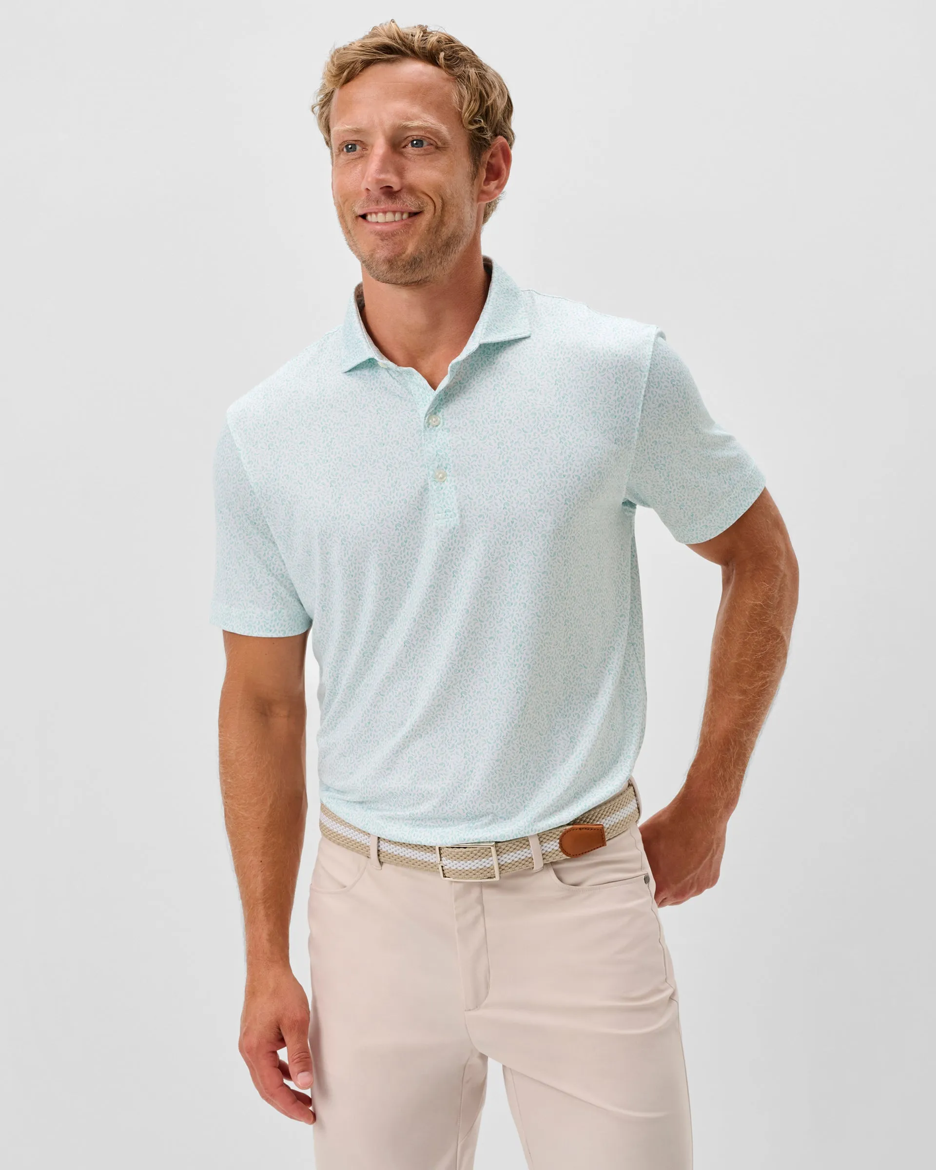 Performance Jersey Polo - Prawn sold by Johnnie-O product image thumbnail 2