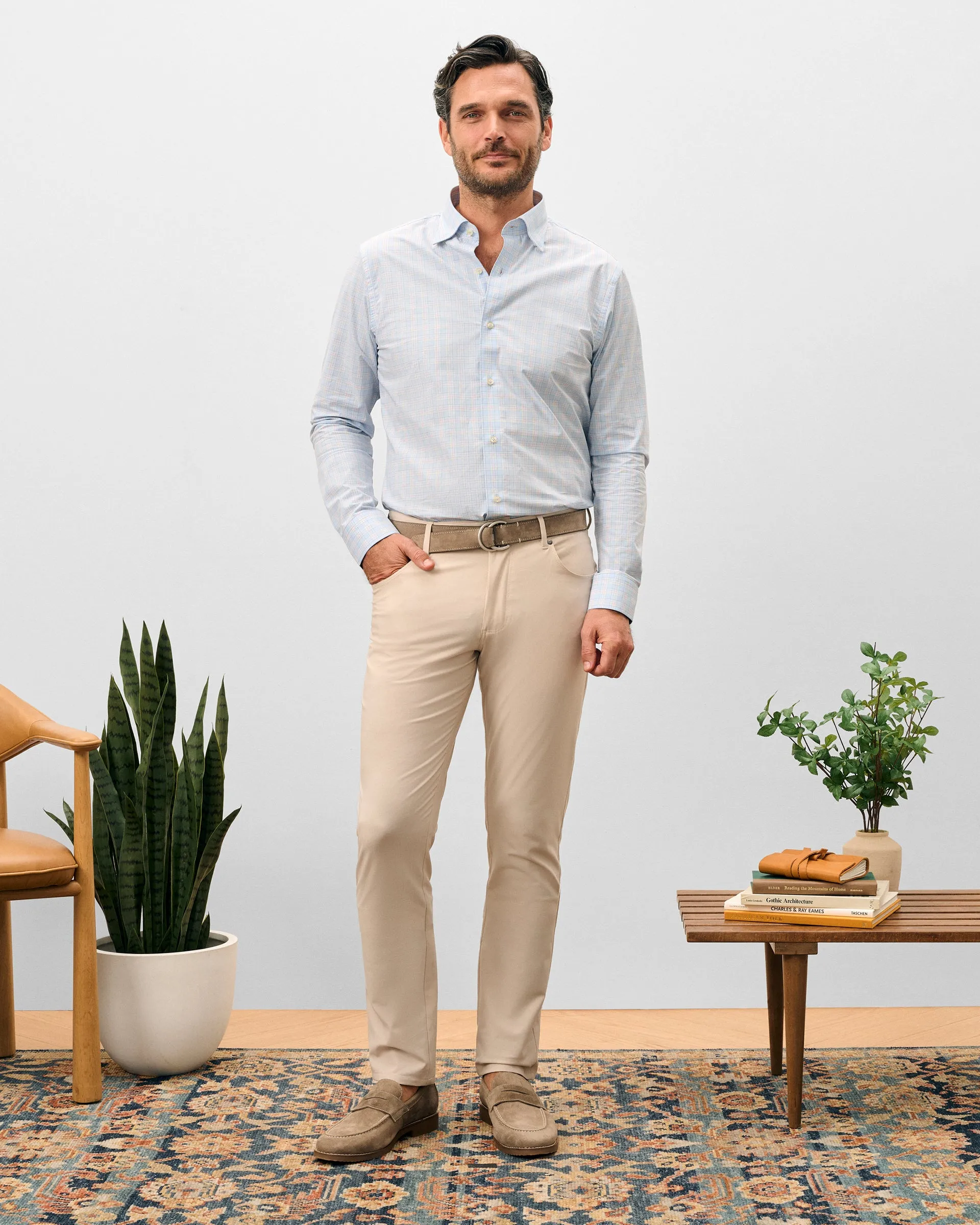 Cotton Button Down Shirt - Chadwick Pin Pane sold by Johnnie-O product image thumbnail 4