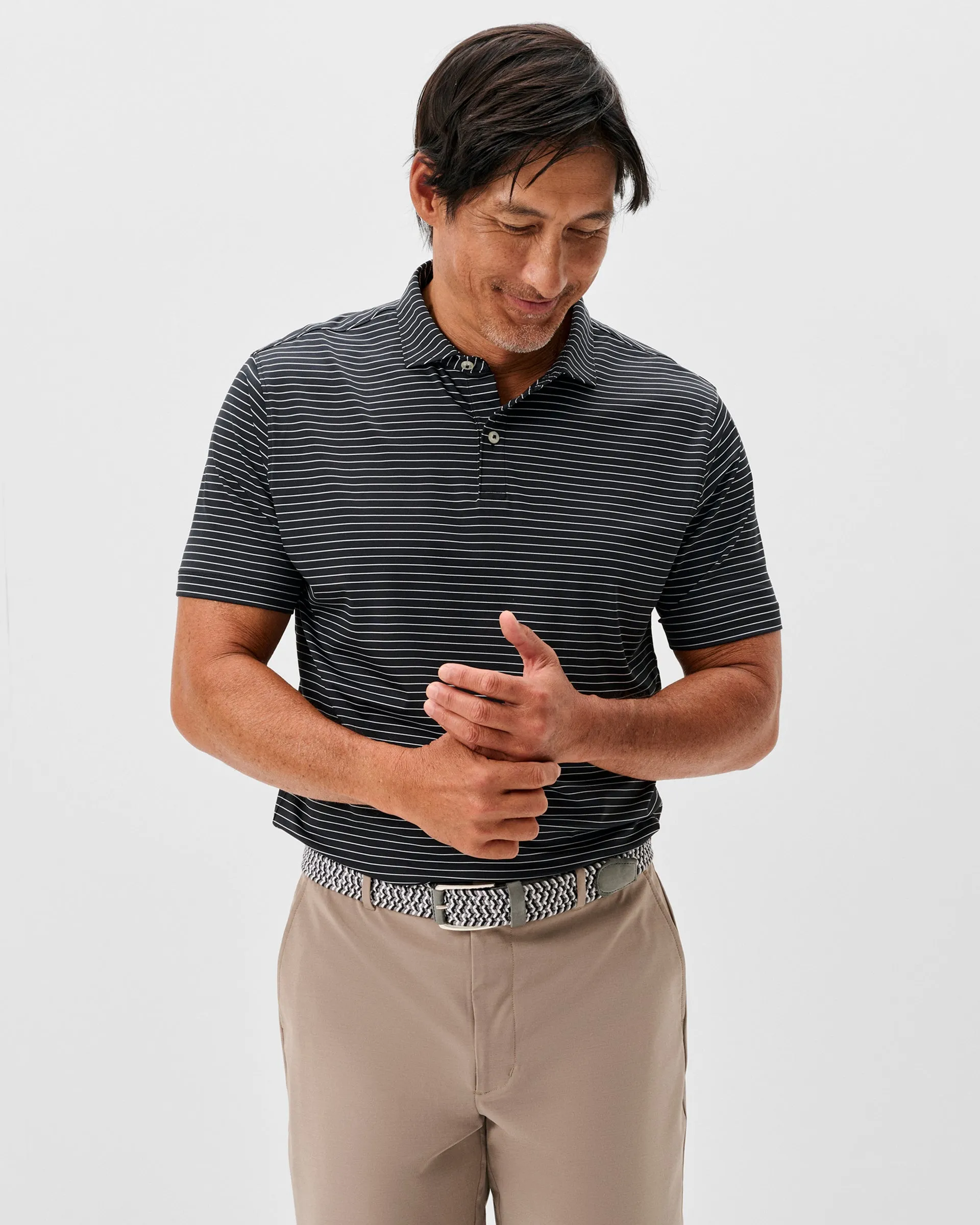 Performance Jersey Polo - Beau Stripe sold by Johnnie-O