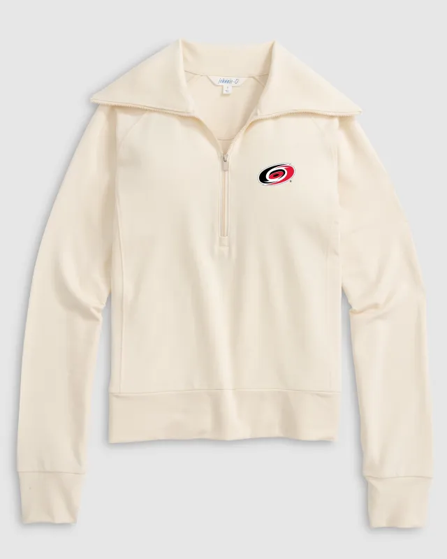 Women's Carolina Hurricanes Eliza 1/2 Zip sold by Johnnie-O