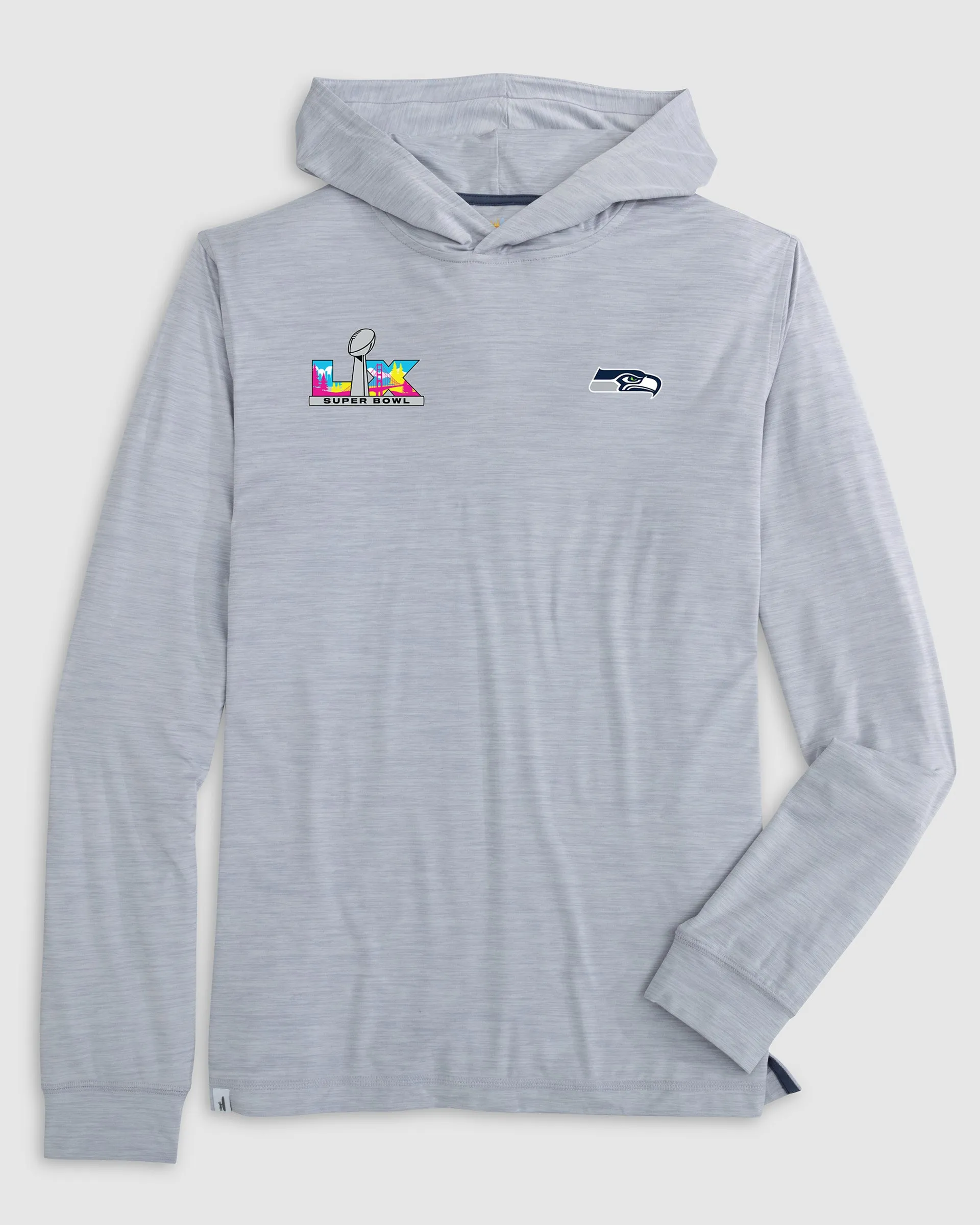 Seattle Seahawks Talon Featherweight Performance Hoodie - Super Bowl LX Logo sold by Johnnie-O product image thumbnail 3