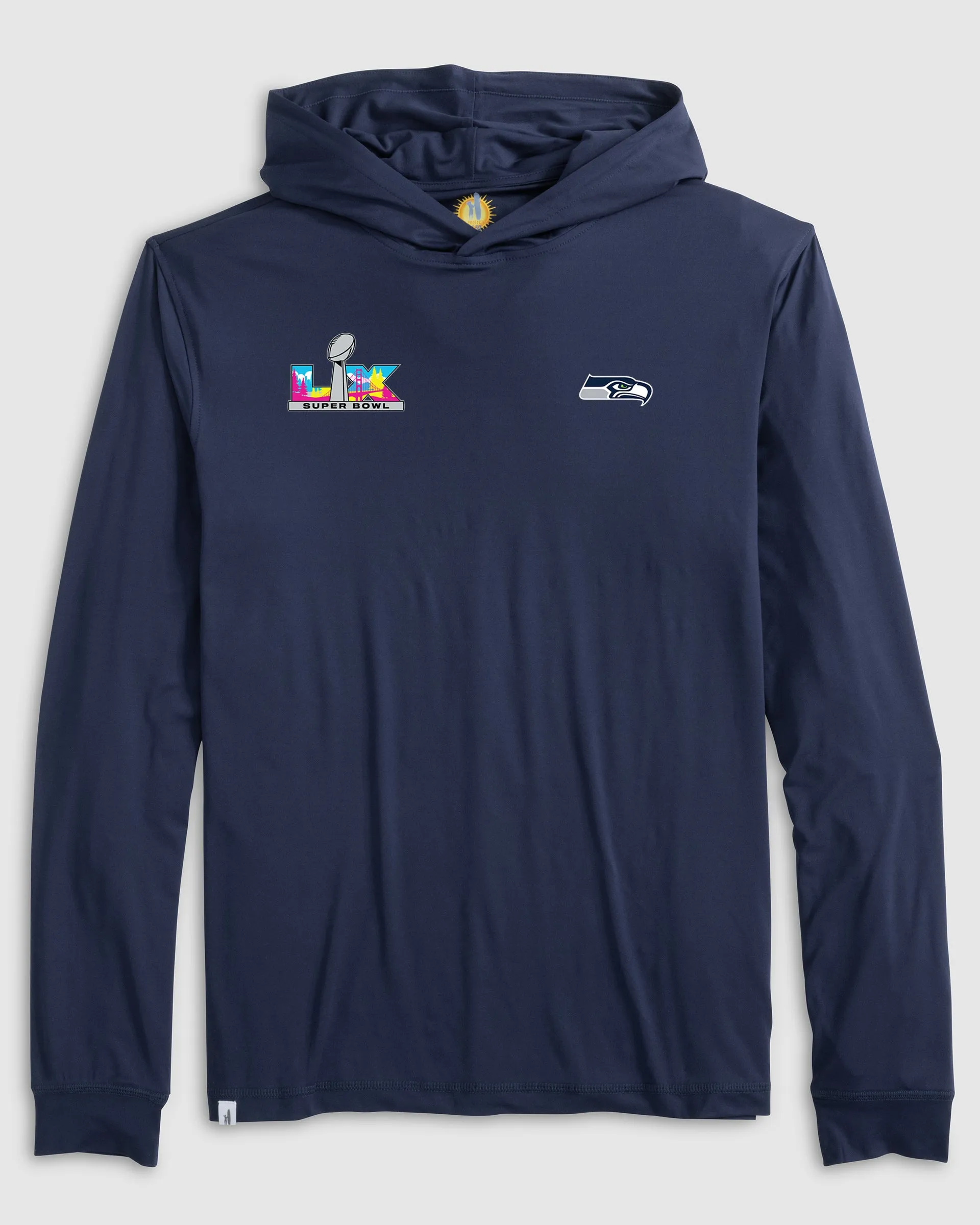 Seattle Seahawks Talon Featherweight Performance Hoodie - Super Bowl LX Logo sold by Johnnie-O