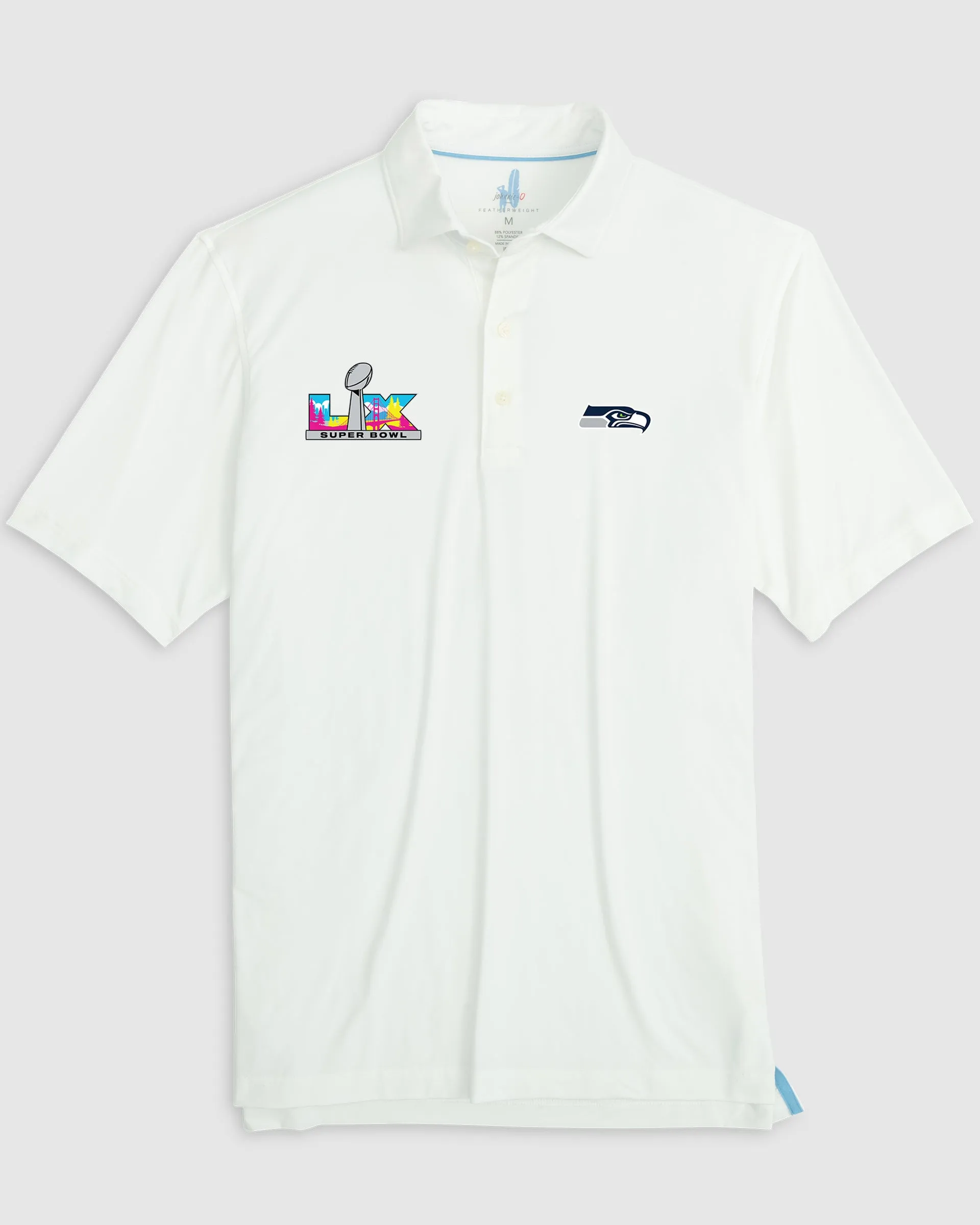 Seattle Seahawks Huronn Featherweight Performance Polo - Super Bowl LX Logo sold by Johnnie-O product image thumbnail 2