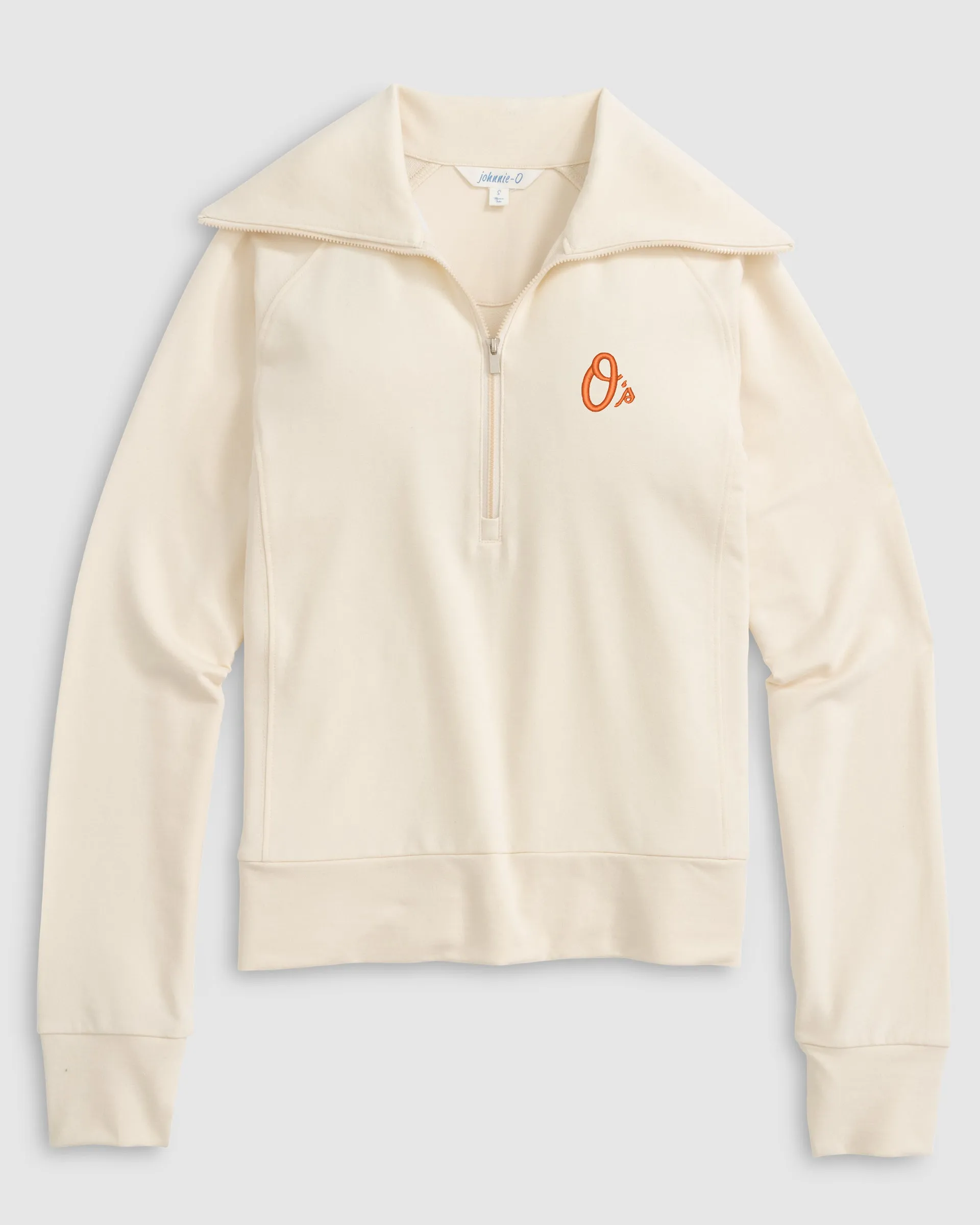 Women's Baltimore Orioles Eliza 1/2 Zip - O Logo sold by Johnnie-O
