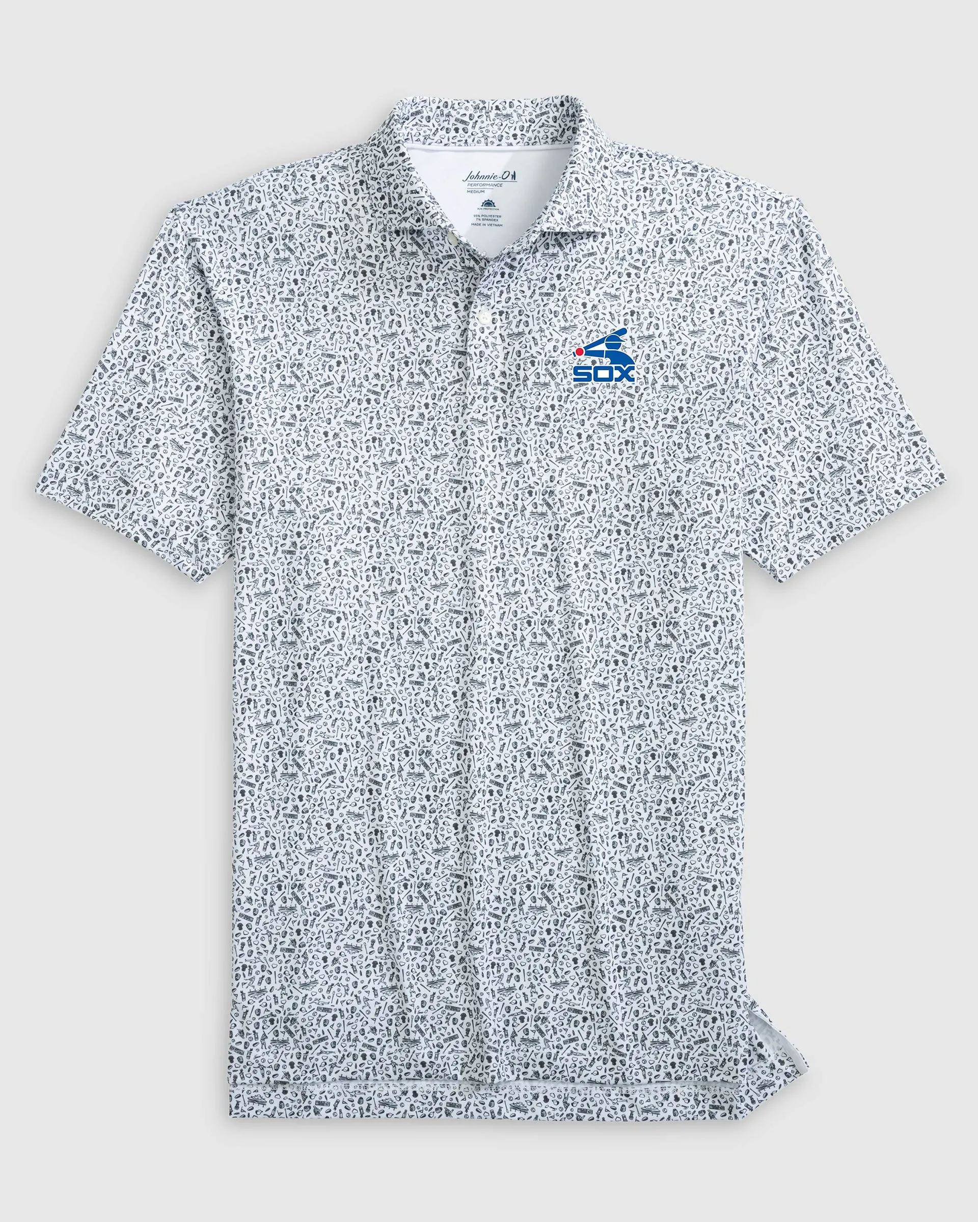 Chicago White Sox Rally Cap Performance Polo - Cooperstown Logo sold by Johnnie-O