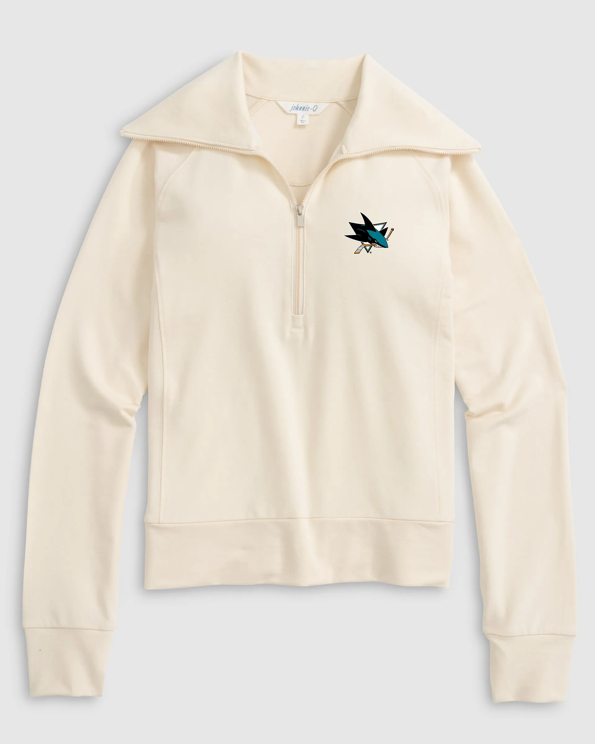 Women's San Jose Sharks Eliza 1/2 Zip sold by Johnnie-O