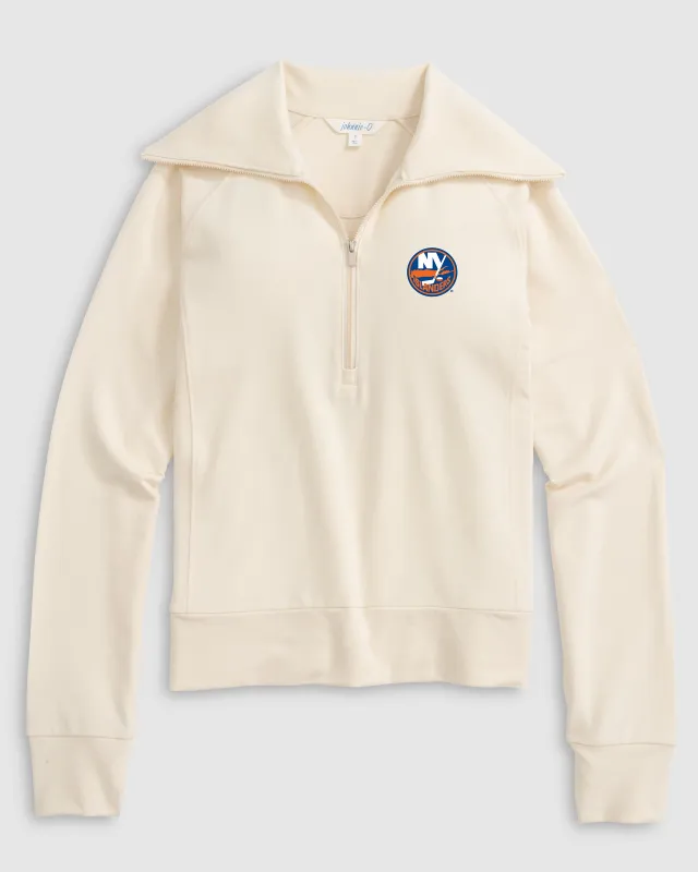 Women's New York Islanders Eliza 1/2 Zip made by Johnnie-O