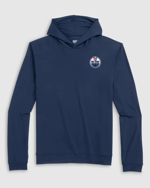Edmonton Oilers Motion Performance Hoodie made by Johnnie-O