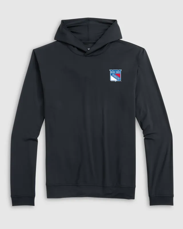 New York Rangers Motion Performance Hoodie made by Johnnie-O