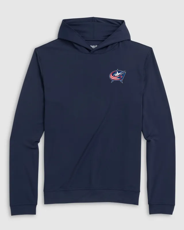 Columbus Blue Jackets Motion Performance Hoodie made by Johnnie-O