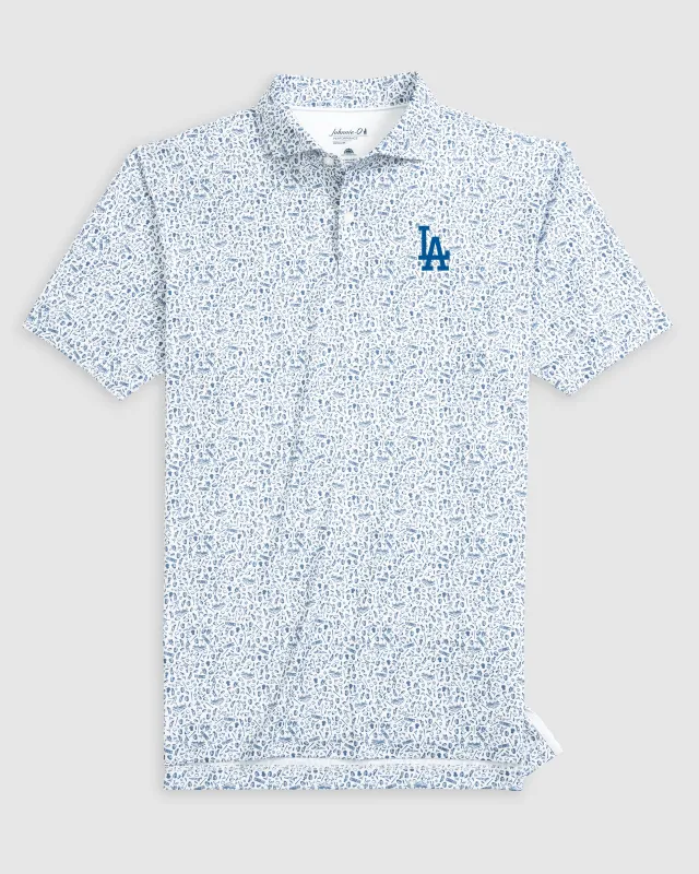Los Angeles Dodgers Rally Cap Performance Polo sold by Johnnie-O