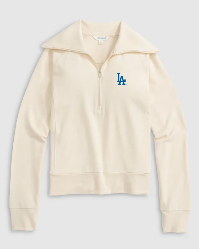 Women's Los Angeles Dodger Eliza 1/2 Zip made by Johnnie-O
