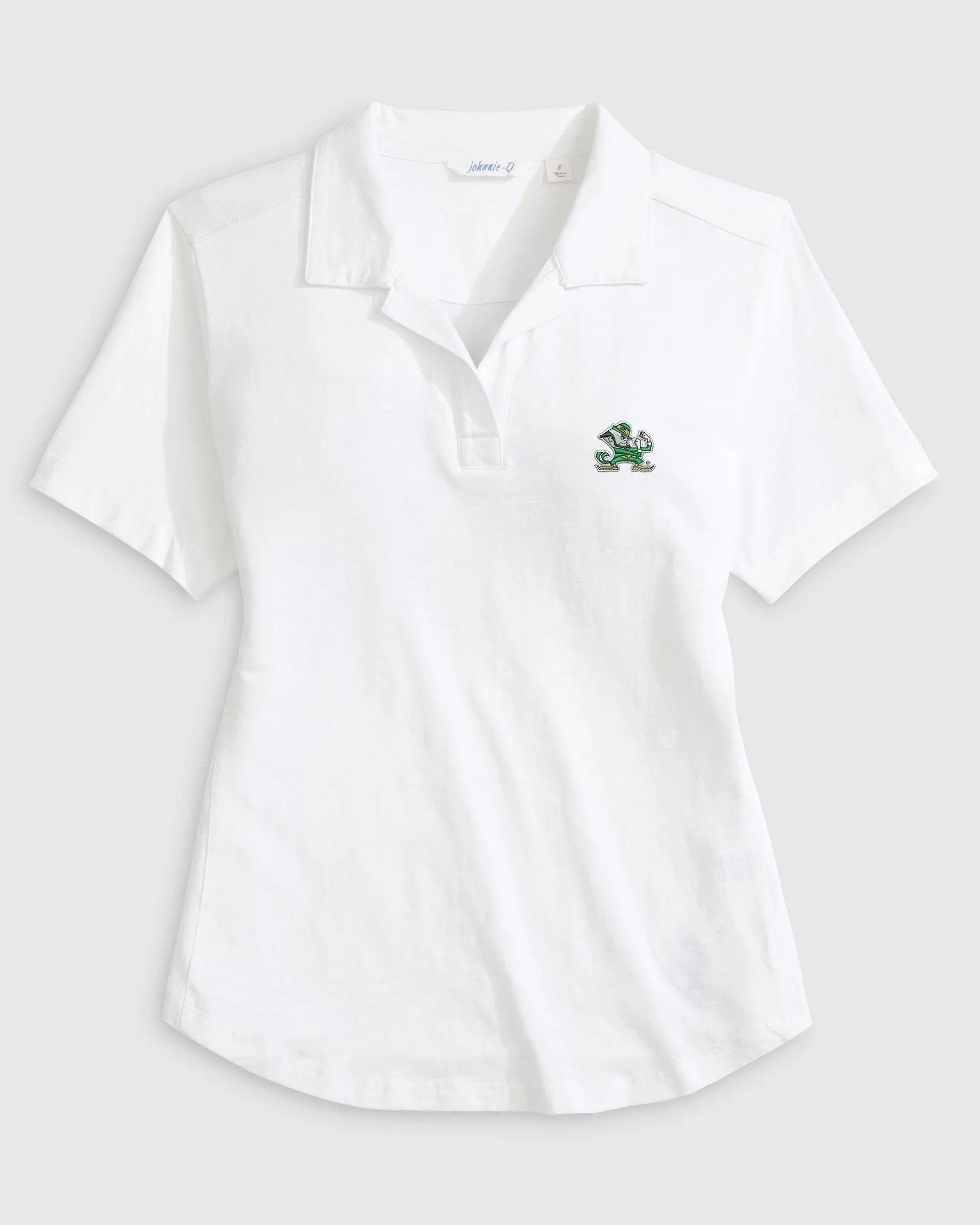 Women's Notre Dame Coastal Wash Polo - Leprechaun Logo sold by Johnnie-O product image thumbnail 3