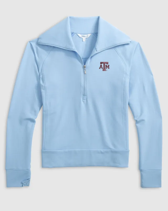 Women's Texas A&M Eliza 1/2 Zip sold by Johnnie-O