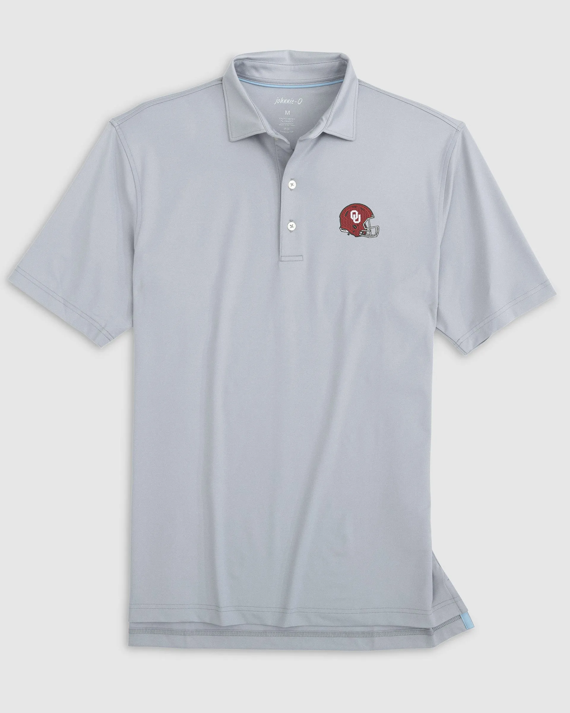 University of Oklahoma Birdie Performance Jersey Polo - Helmet Logo sold by Johnnie-O