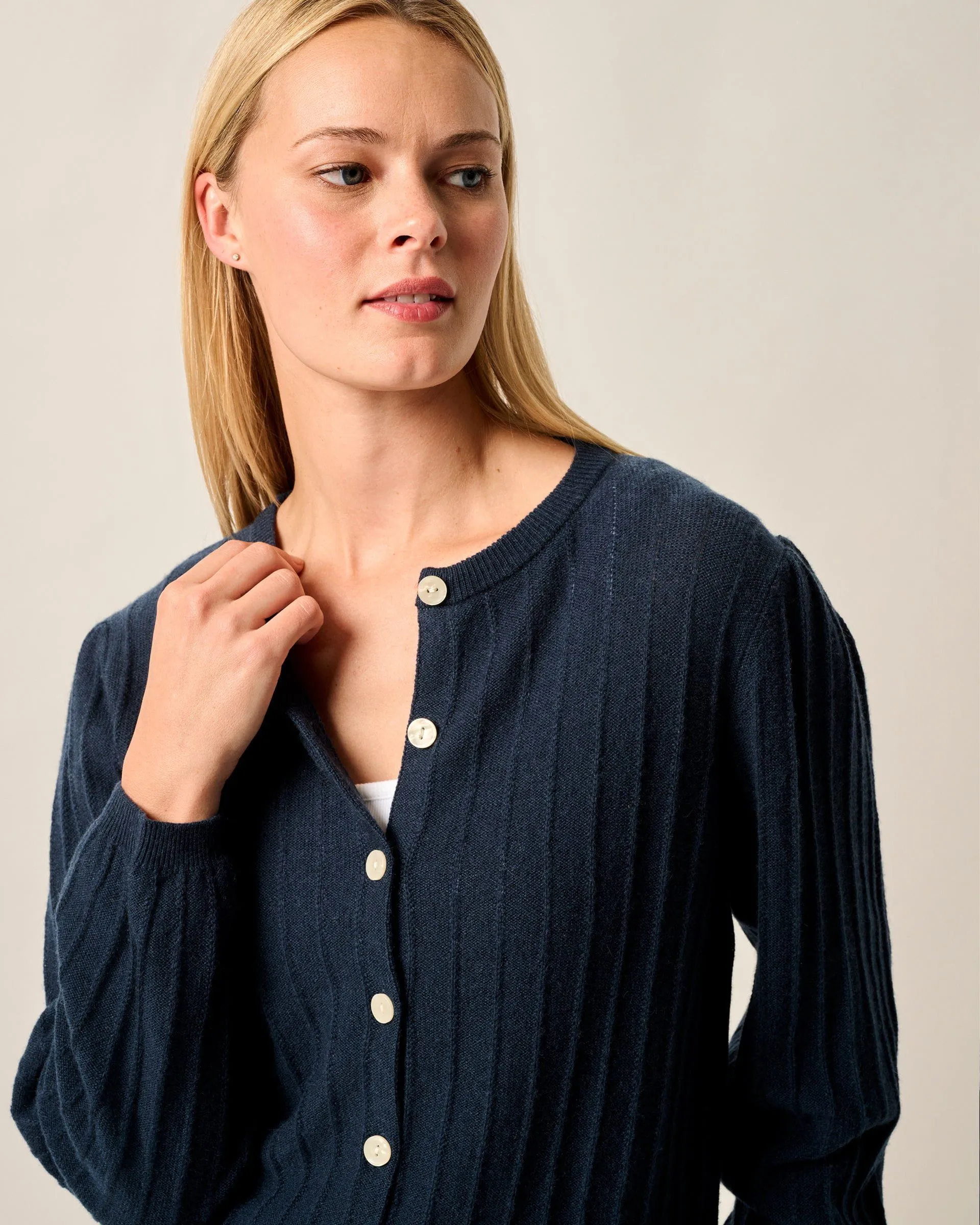 Alma Cashmere Blend Cardigan sold by Johnnie-O product image thumbnail 2