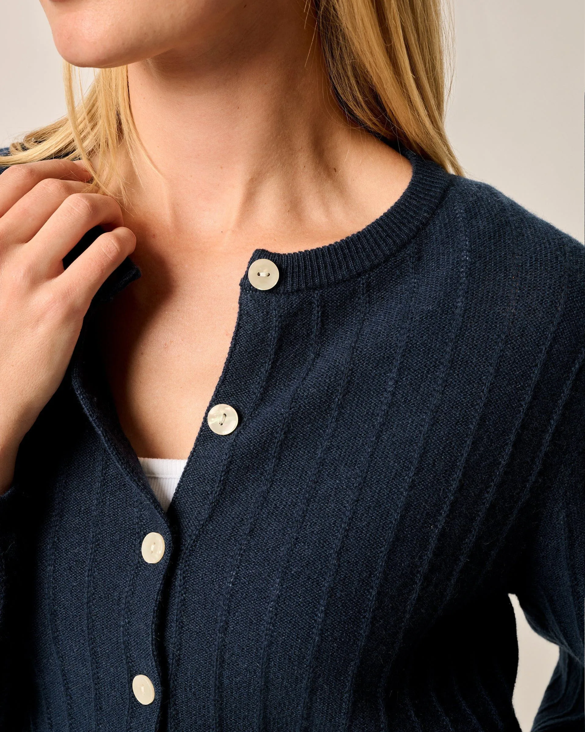 Alma Cashmere Blend Cardigan sold by Johnnie-O product image thumbnail 3