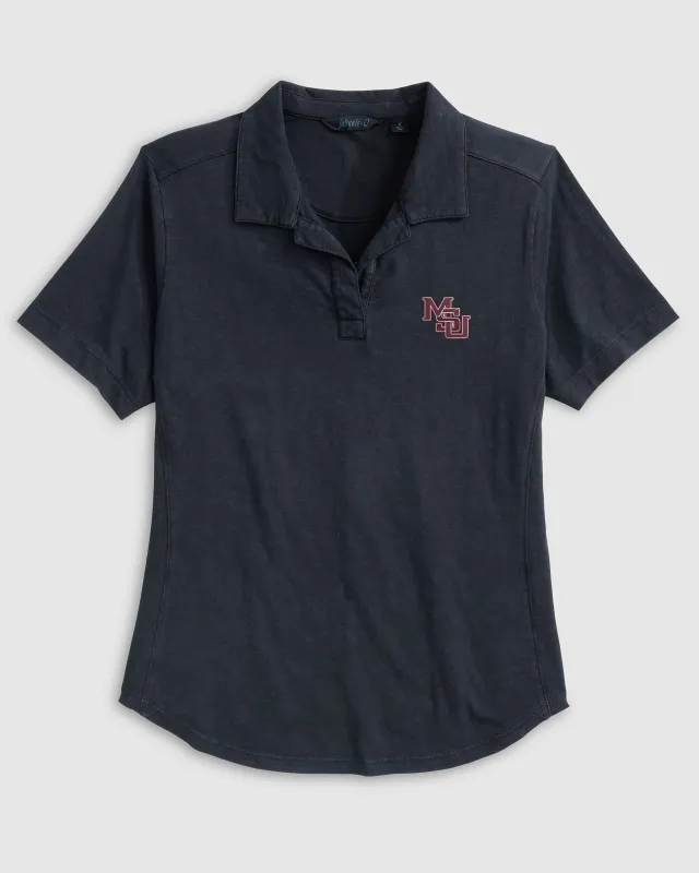 Women's Mississippi State University Coastal Wash Polo - Vault Logo made by Johnnie-O