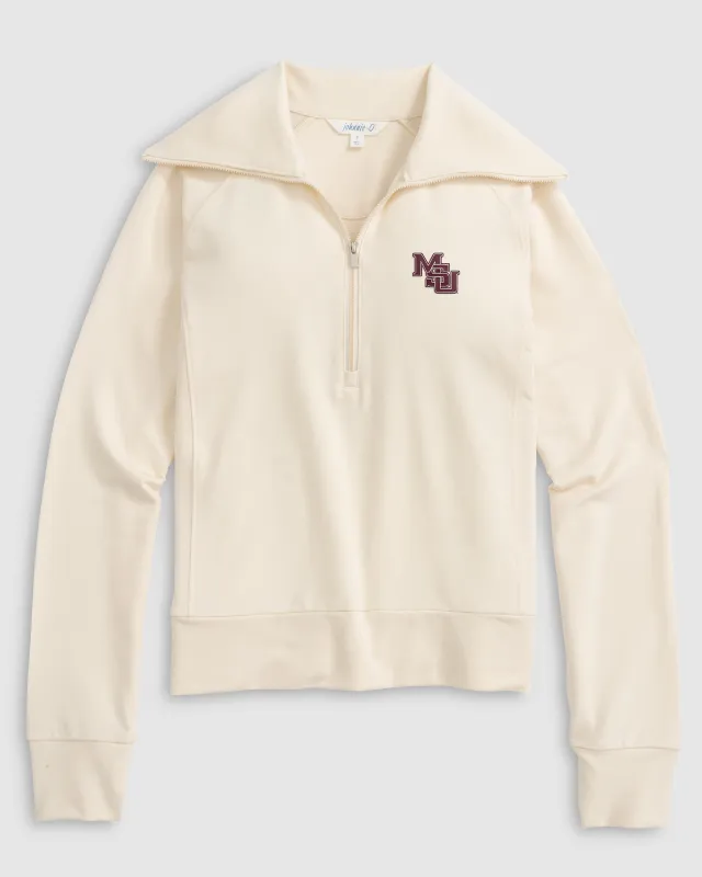 Women's Mississippi State University Eliza 1/2 Zip - Vault Logo sold by Johnnie-O