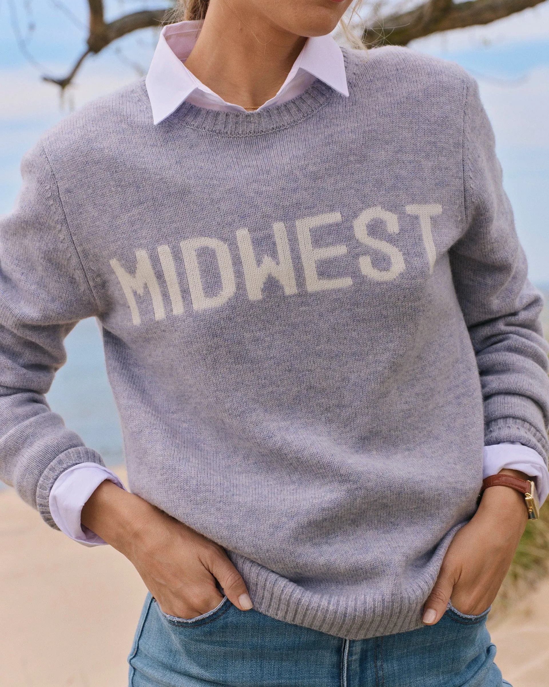Coastal Cashmere Blend Crewneck Sweater sold by Johnnie-O product image thumbnail 5